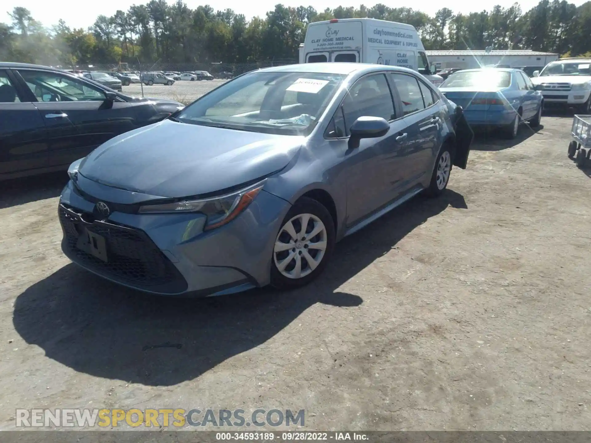 2 Photograph of a damaged car JTDEPMAE2MJ147827 TOYOTA COROLLA 2021