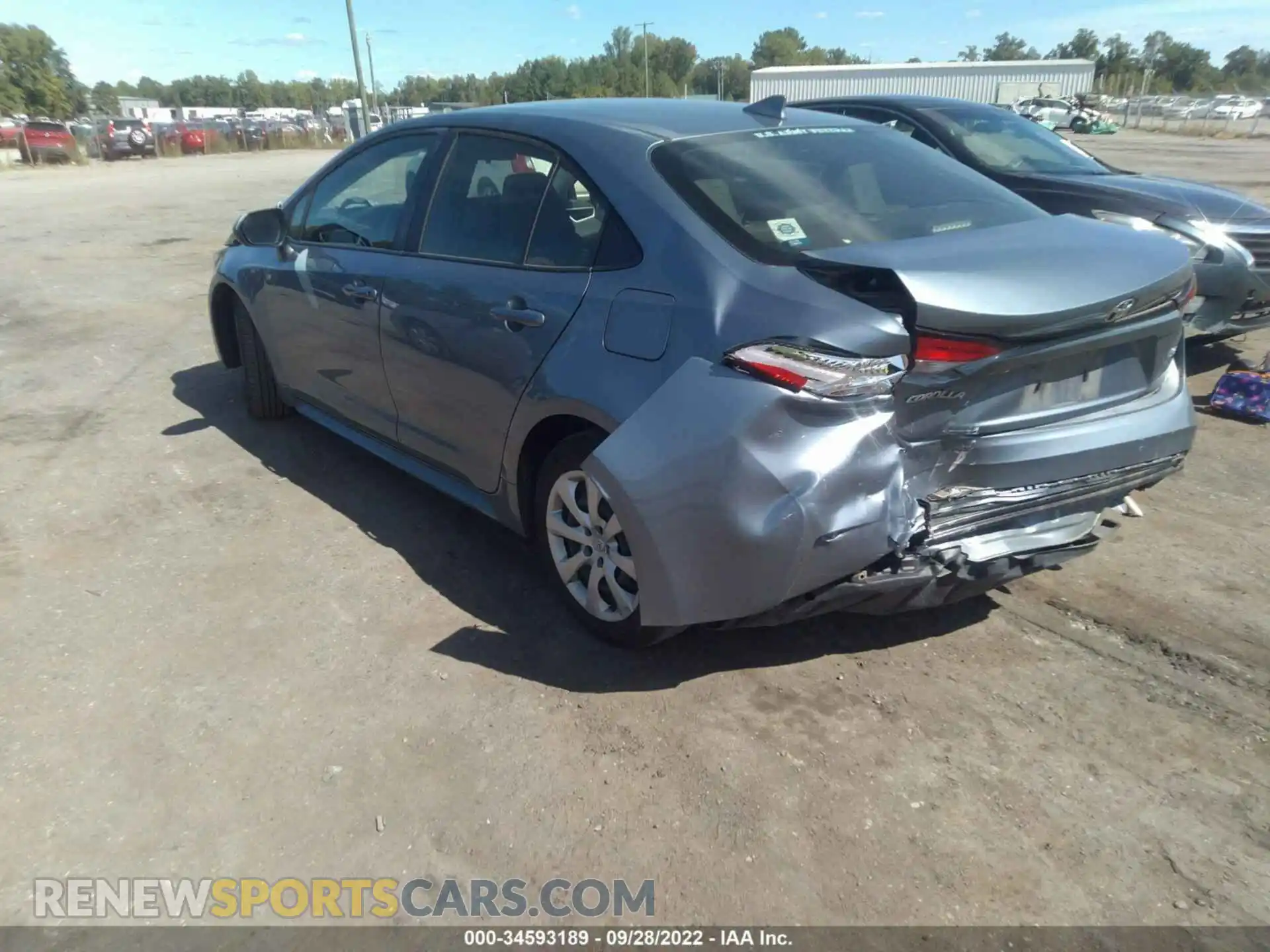 3 Photograph of a damaged car JTDEPMAE2MJ147827 TOYOTA COROLLA 2021