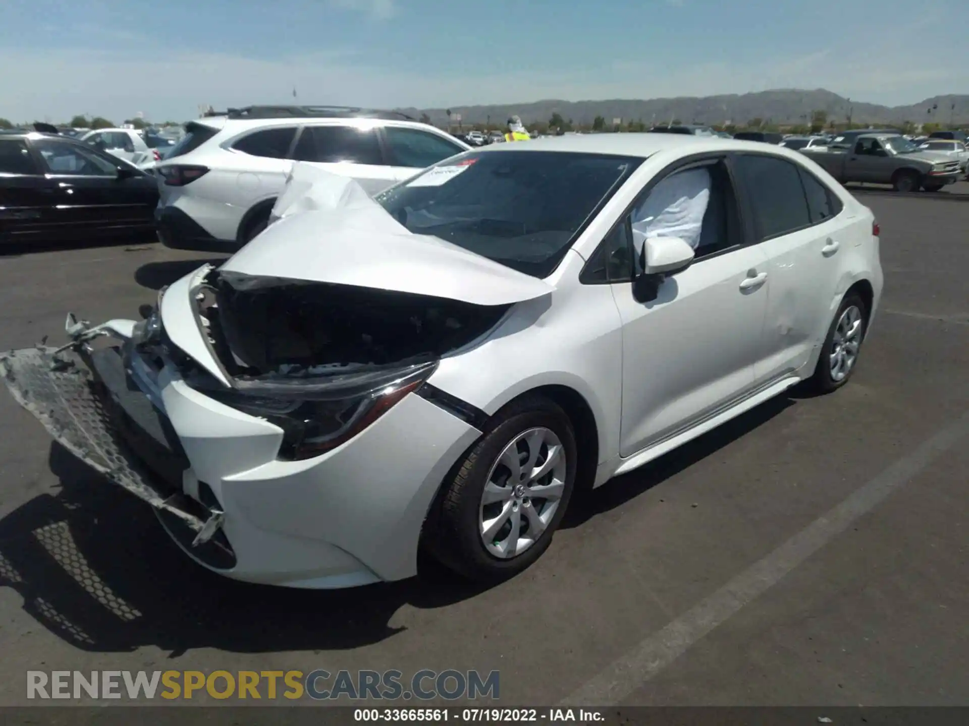 2 Photograph of a damaged car JTDEPMAE2MJ147908 TOYOTA COROLLA 2021