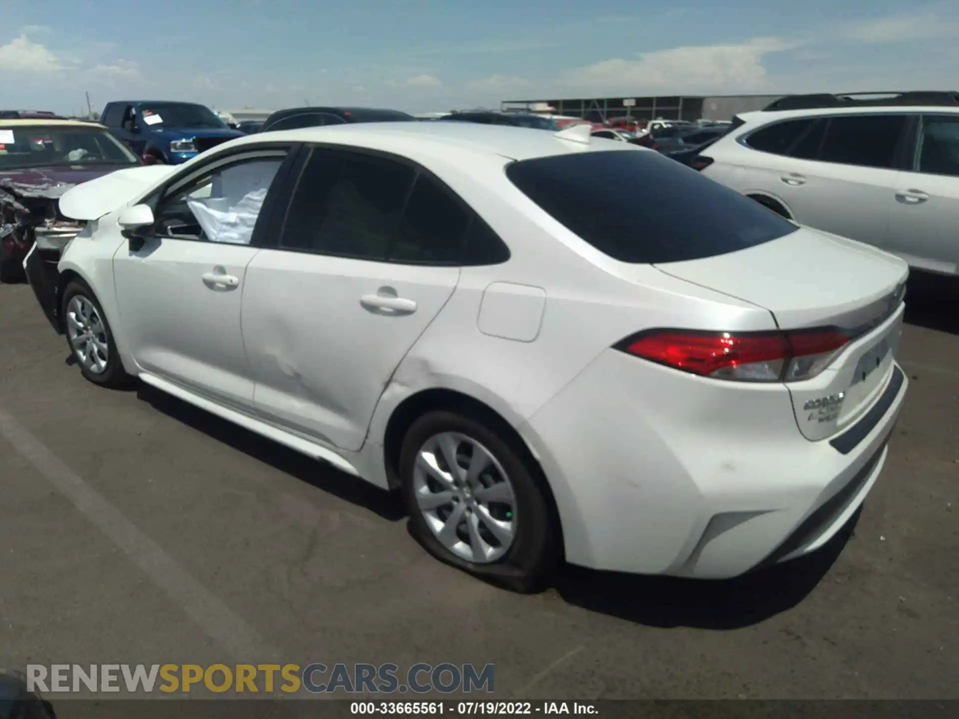 3 Photograph of a damaged car JTDEPMAE2MJ147908 TOYOTA COROLLA 2021