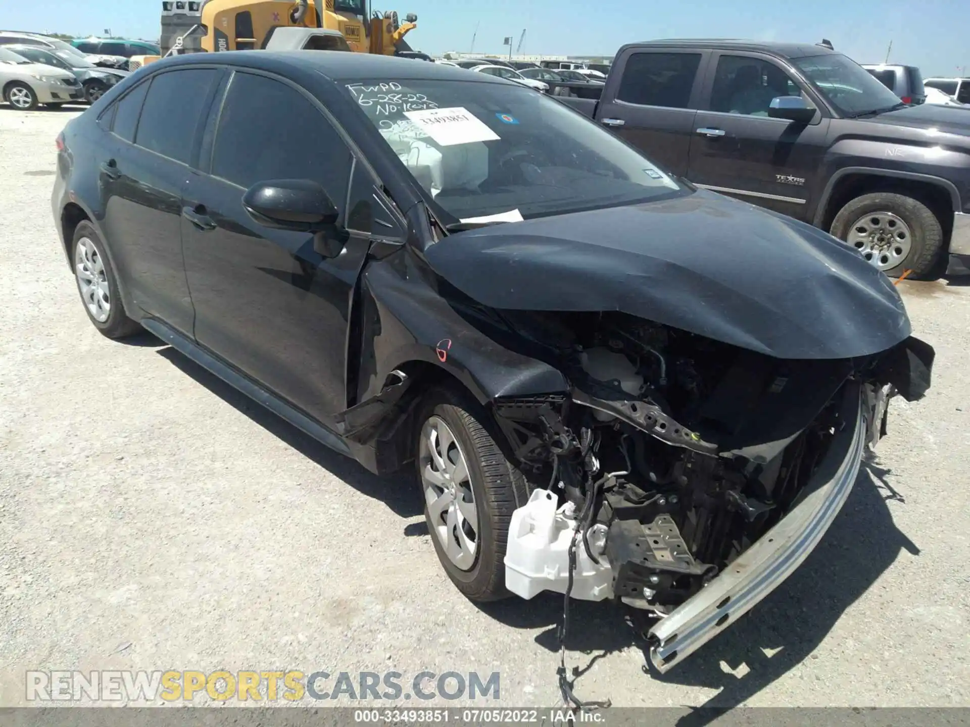 1 Photograph of a damaged car JTDEPMAE2MJ148430 TOYOTA COROLLA 2021