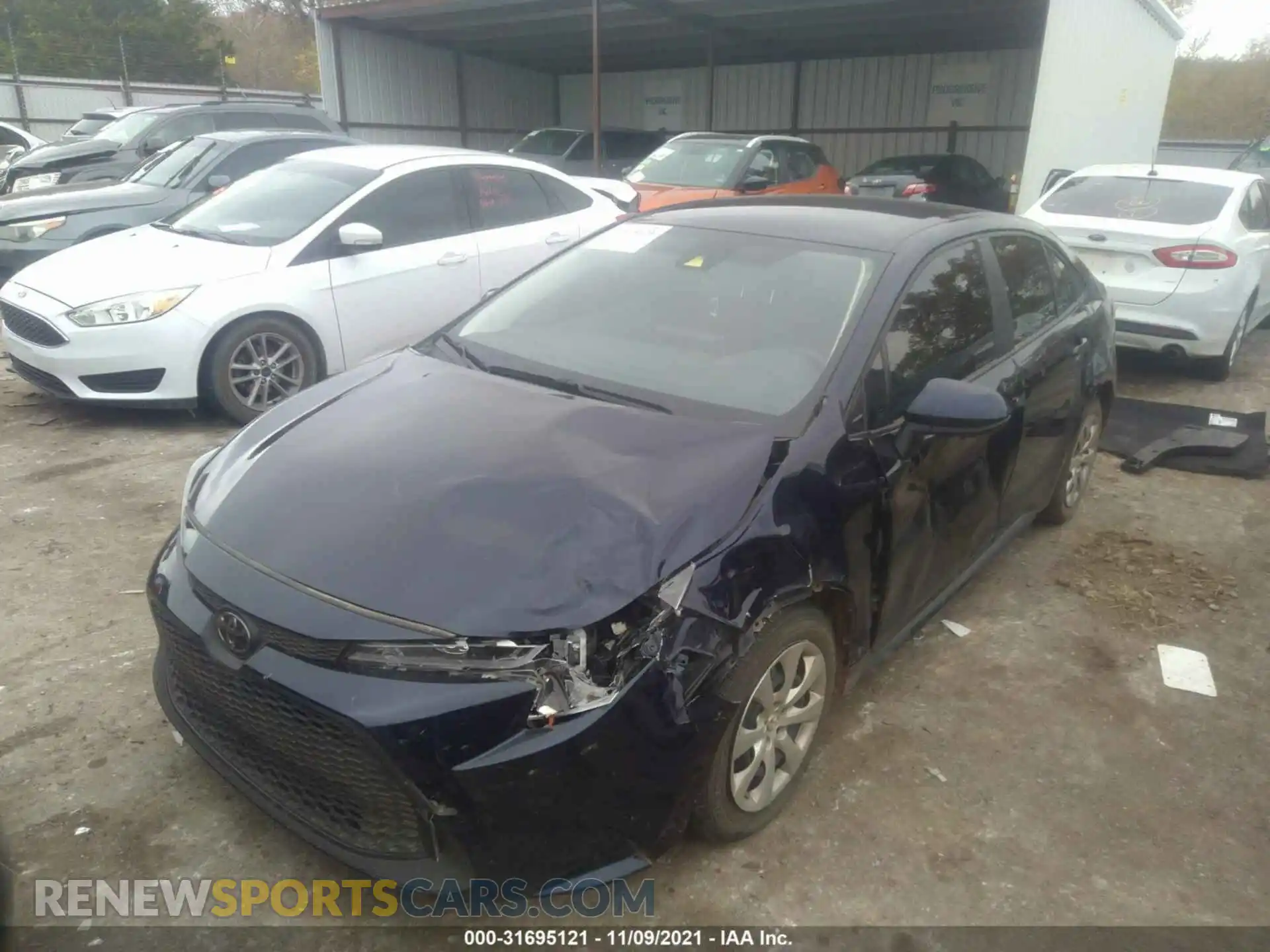 2 Photograph of a damaged car JTDEPMAE2MJ148864 TOYOTA COROLLA 2021