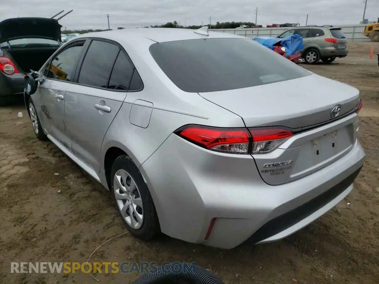 3 Photograph of a damaged car JTDEPMAE2MJ149366 TOYOTA COROLLA 2021