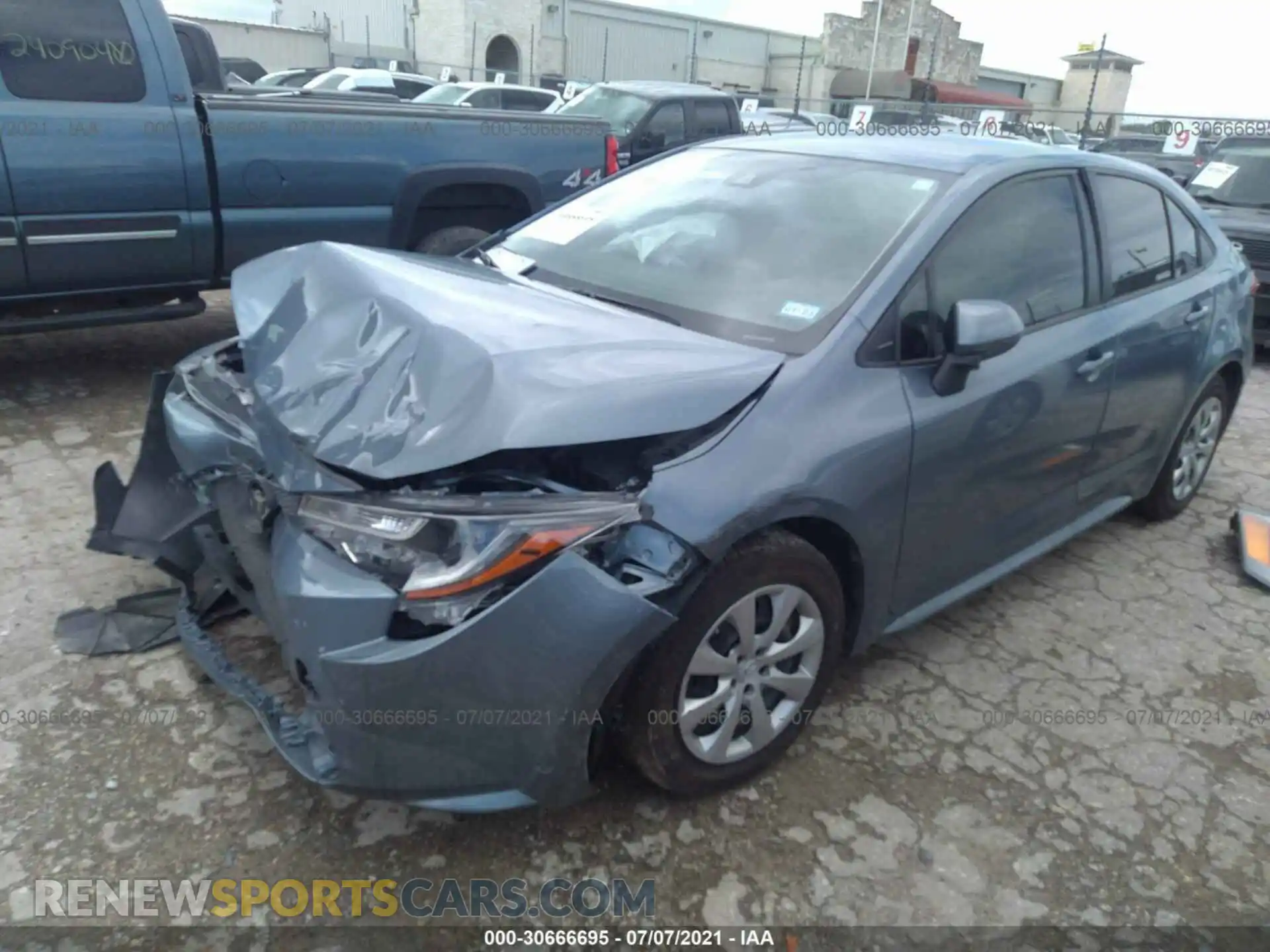 2 Photograph of a damaged car JTDEPMAE2MJ149996 TOYOTA COROLLA 2021