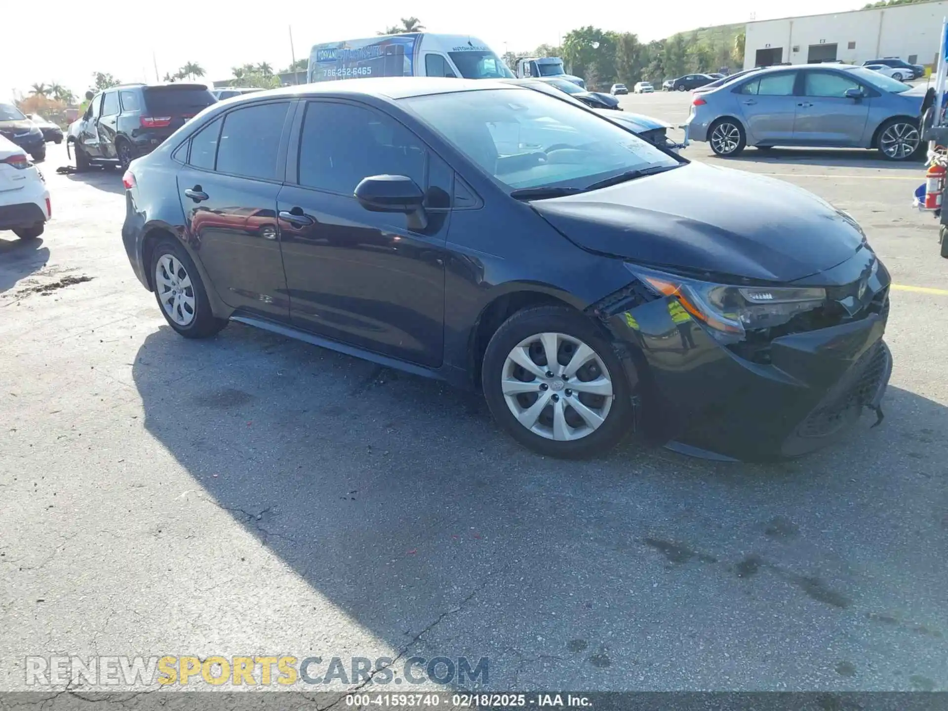 1 Photograph of a damaged car JTDEPMAE2MJ153479 TOYOTA COROLLA 2021