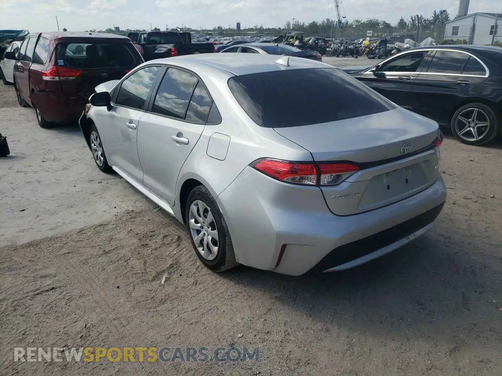 3 Photograph of a damaged car JTDEPMAE2MJ154602 TOYOTA COROLLA 2021