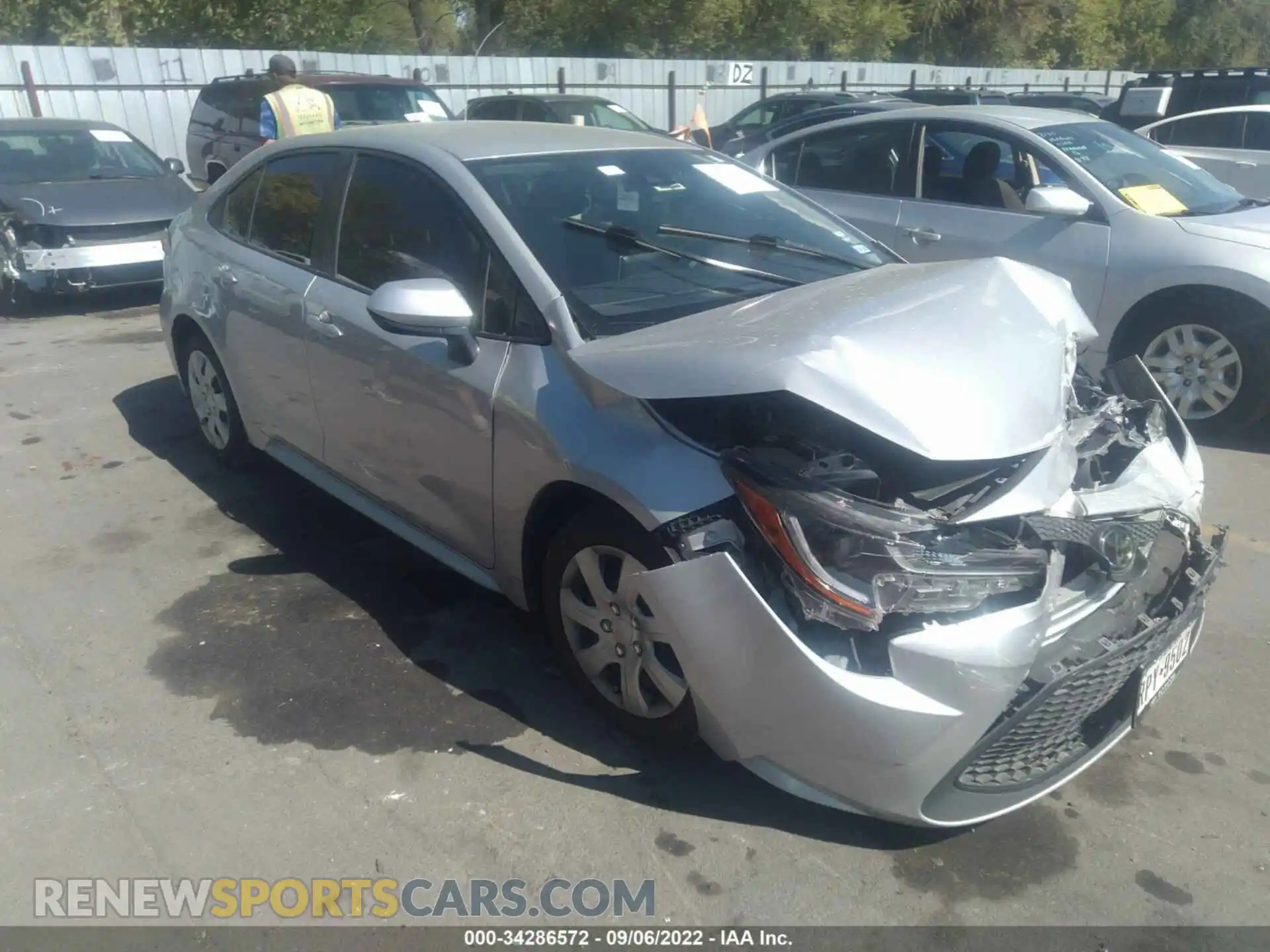 1 Photograph of a damaged car JTDEPMAE2MJ154695 TOYOTA COROLLA 2021