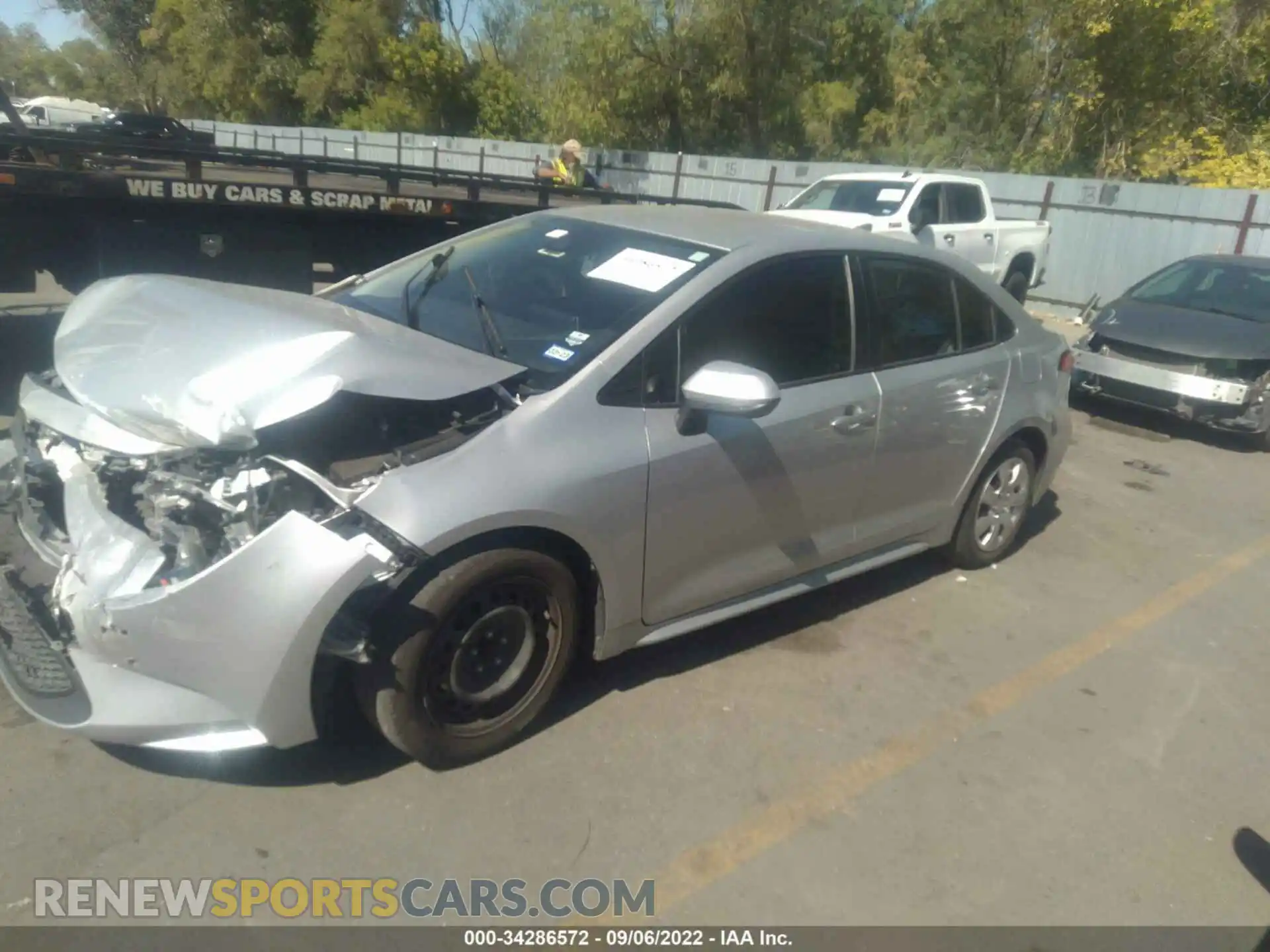 2 Photograph of a damaged car JTDEPMAE2MJ154695 TOYOTA COROLLA 2021