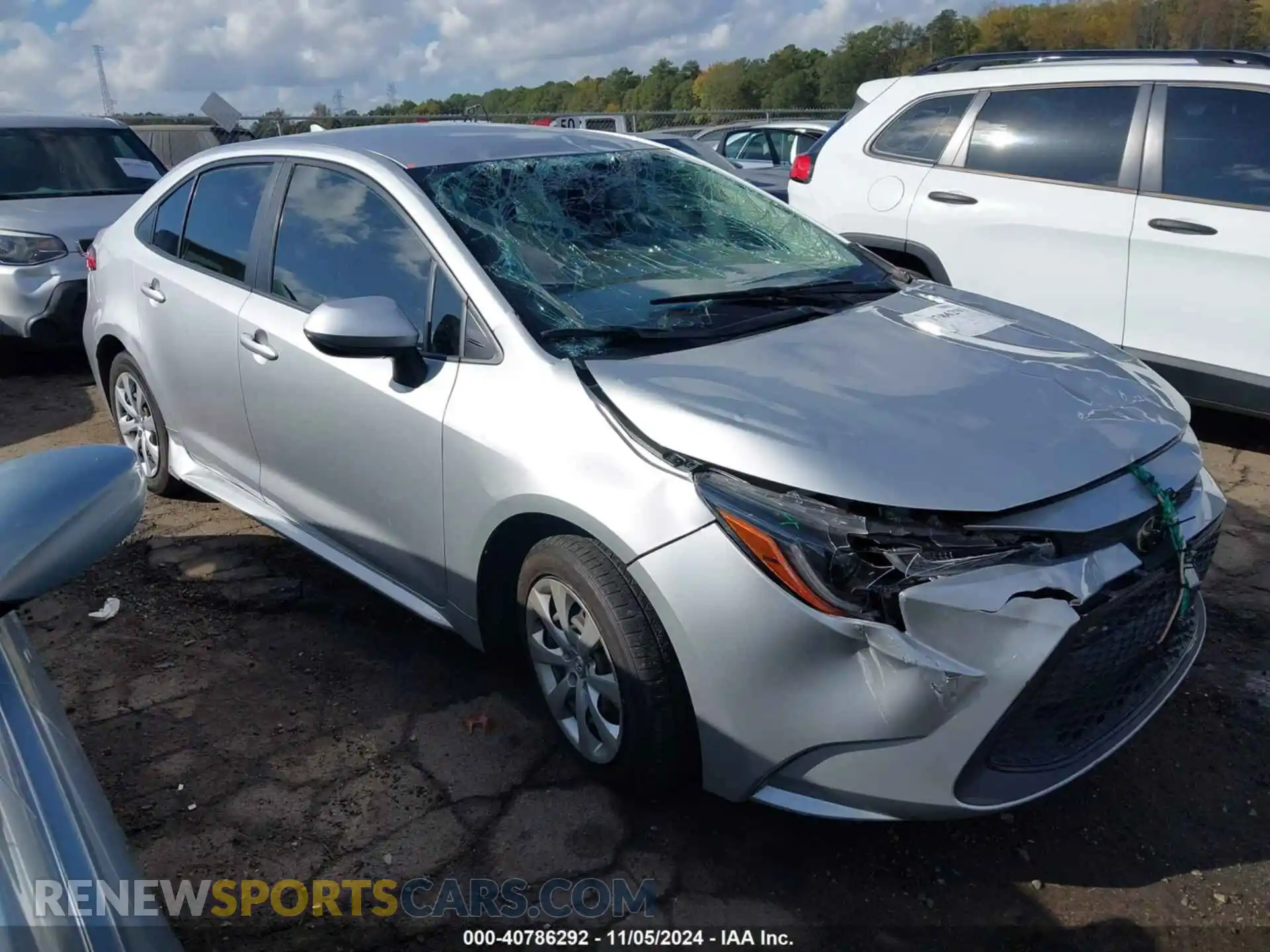 1 Photograph of a damaged car JTDEPMAE2MJ155197 TOYOTA COROLLA 2021