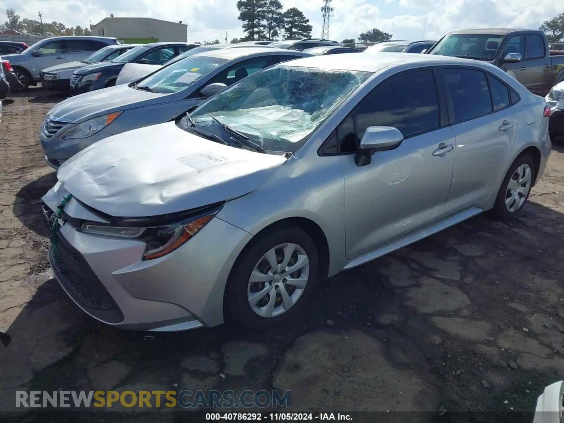 2 Photograph of a damaged car JTDEPMAE2MJ155197 TOYOTA COROLLA 2021