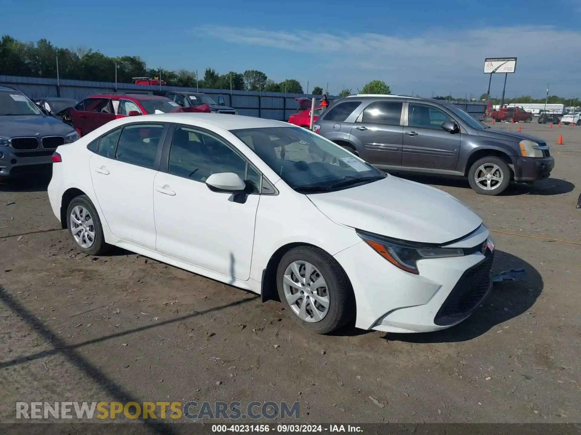 1 Photograph of a damaged car JTDEPMAE2MJ156138 TOYOTA COROLLA 2021