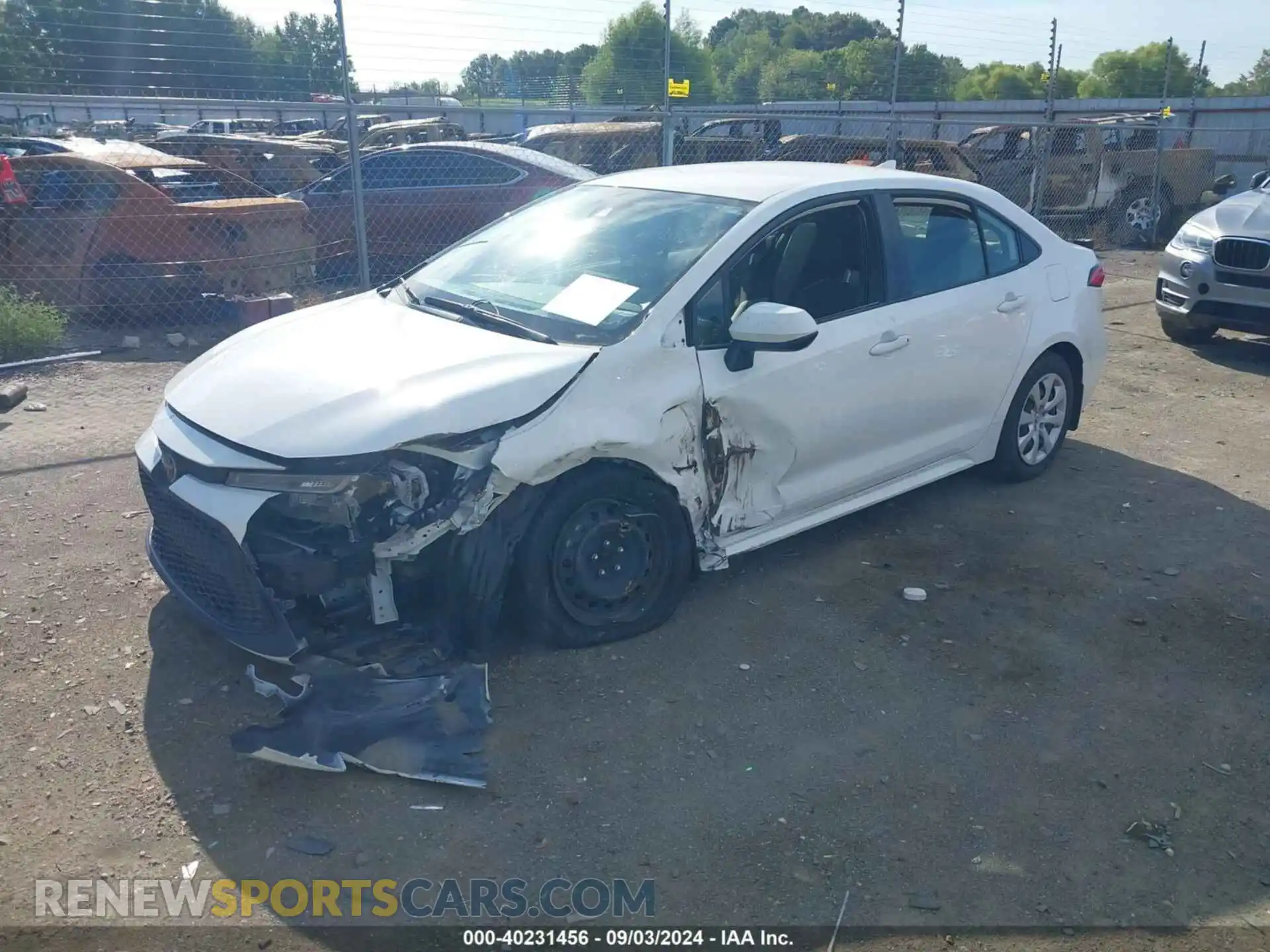 2 Photograph of a damaged car JTDEPMAE2MJ156138 TOYOTA COROLLA 2021