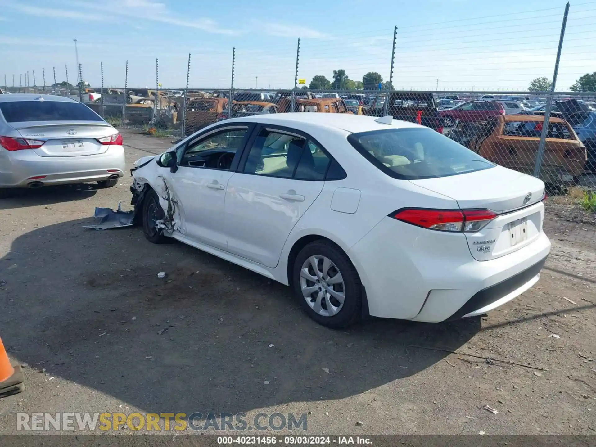 3 Photograph of a damaged car JTDEPMAE2MJ156138 TOYOTA COROLLA 2021