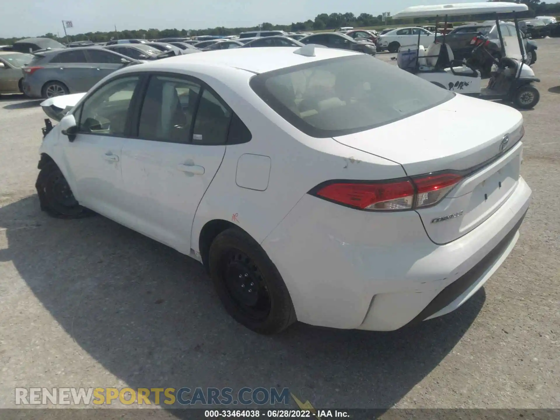 3 fotografías del automóvil dañado JTDEPMAE2MJ159248 TOYOTA COROLLA 2021