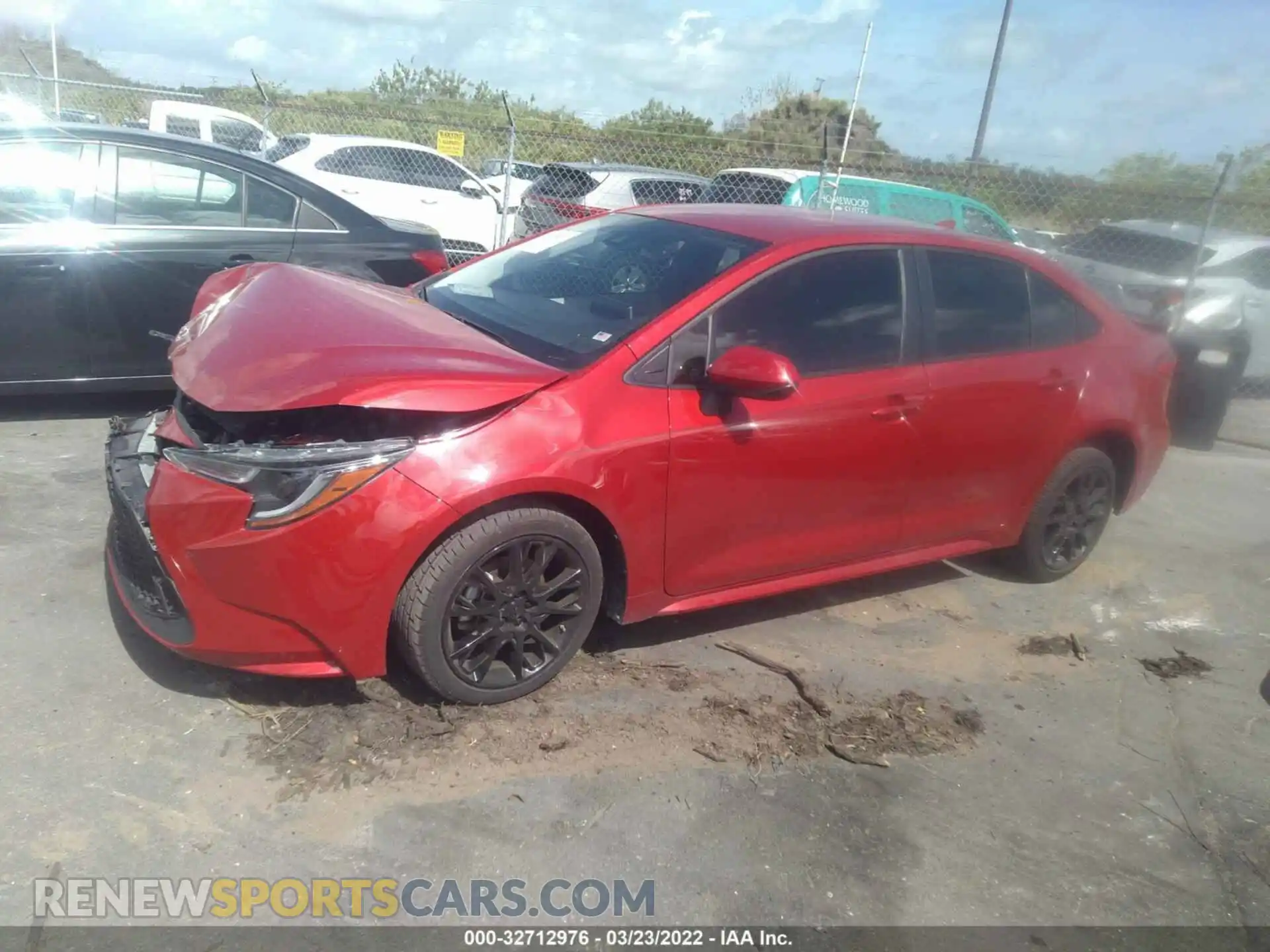 2 fotografías del automóvil dañado JTDEPMAE2MJ159671 TOYOTA COROLLA 2021