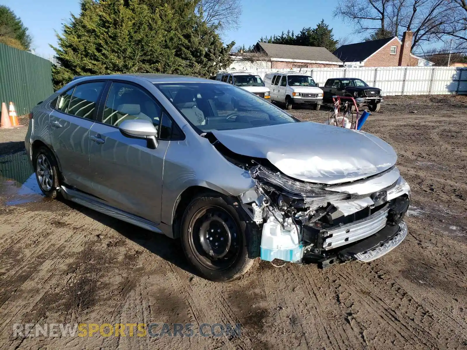 1 Photograph of a damaged car JTDEPMAE2MJ160738 TOYOTA COROLLA 2021