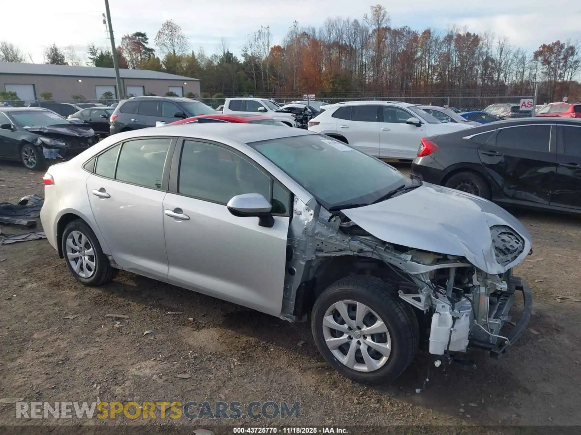1 Photograph of a damaged car JTDEPMAE2MJ161033 TOYOTA COROLLA 2021