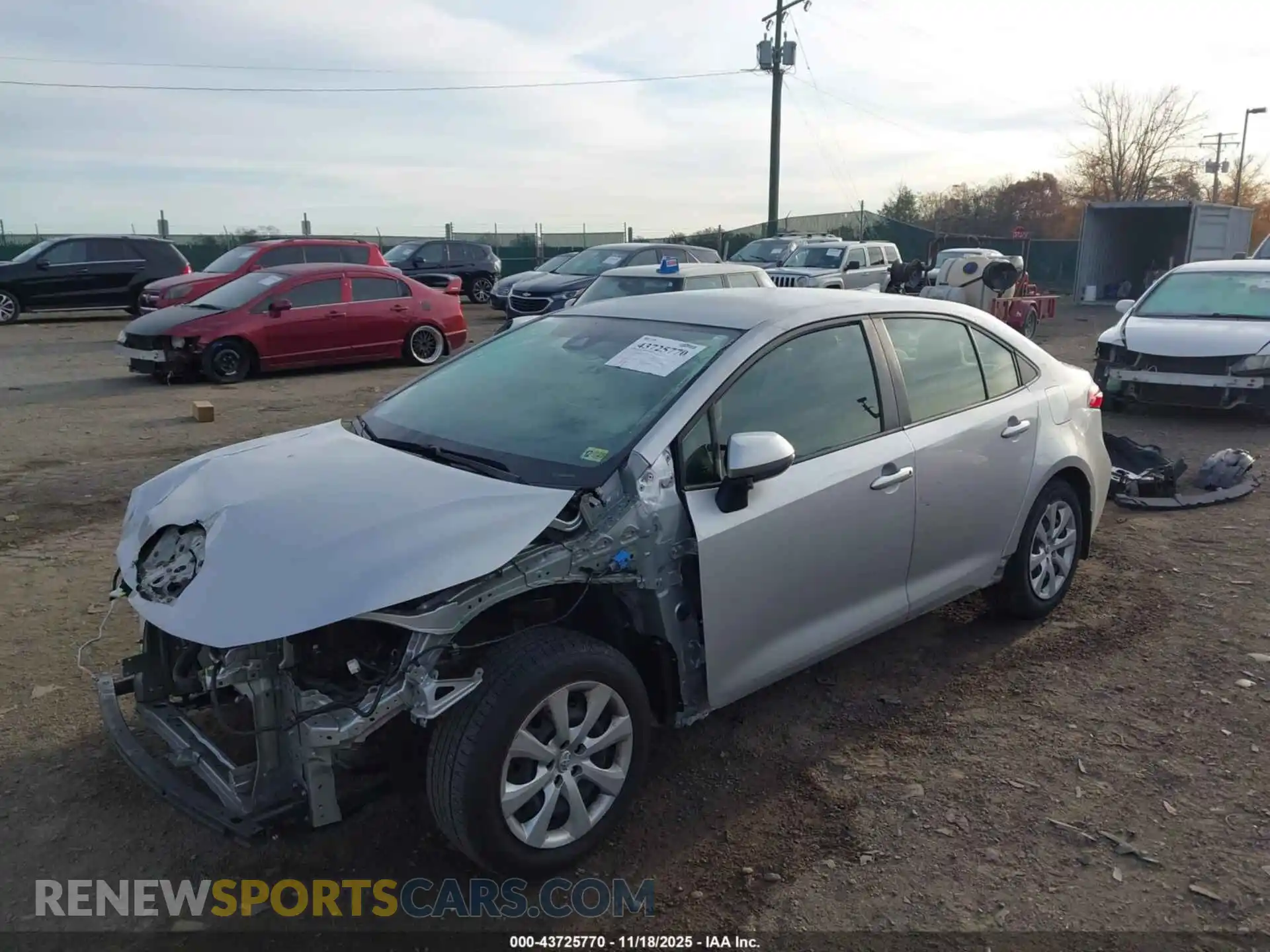 2 Photograph of a damaged car JTDEPMAE2MJ161033 TOYOTA COROLLA 2021
