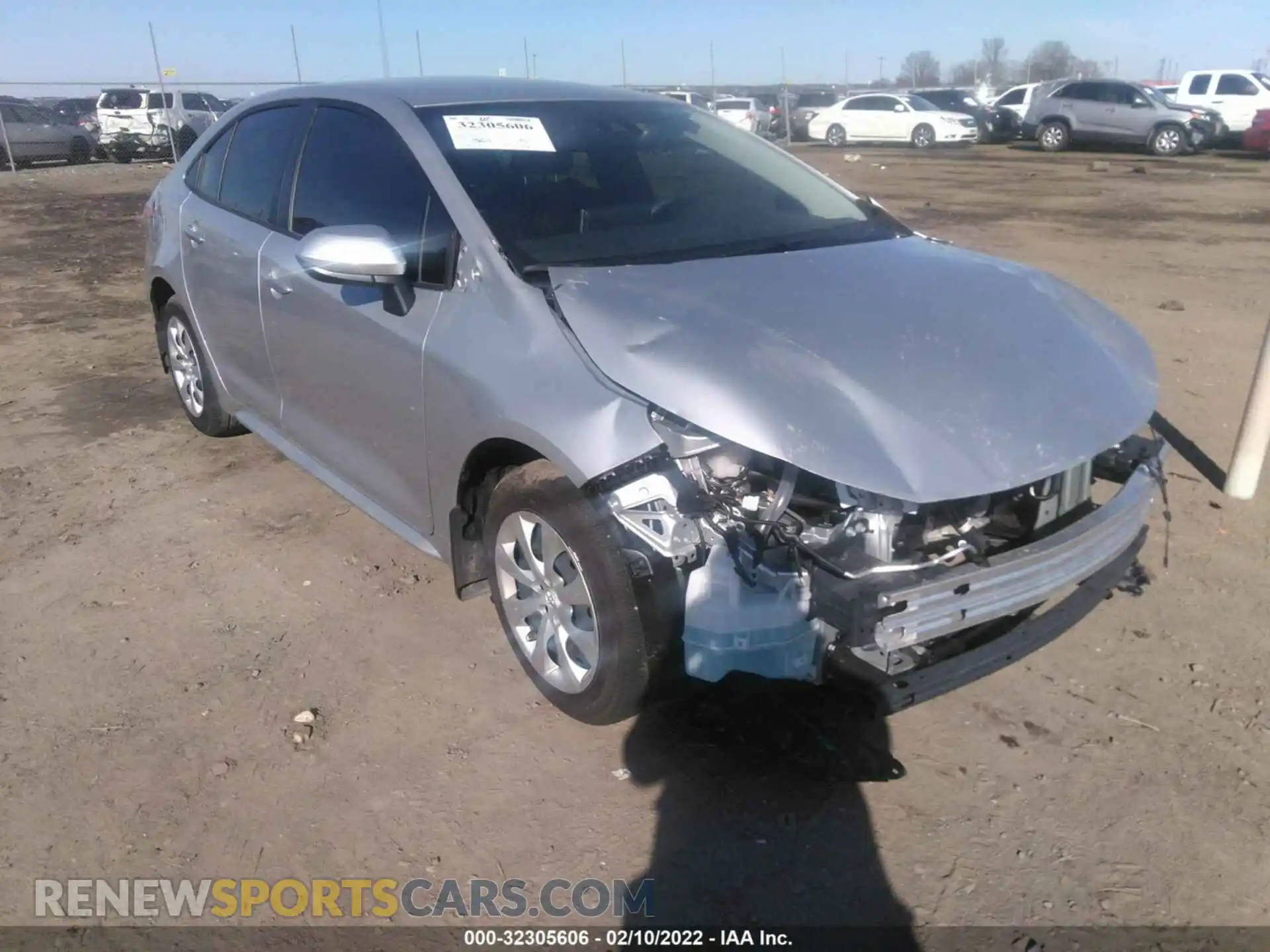 1 Photograph of a damaged car JTDEPMAE2MJ163302 TOYOTA COROLLA 2021