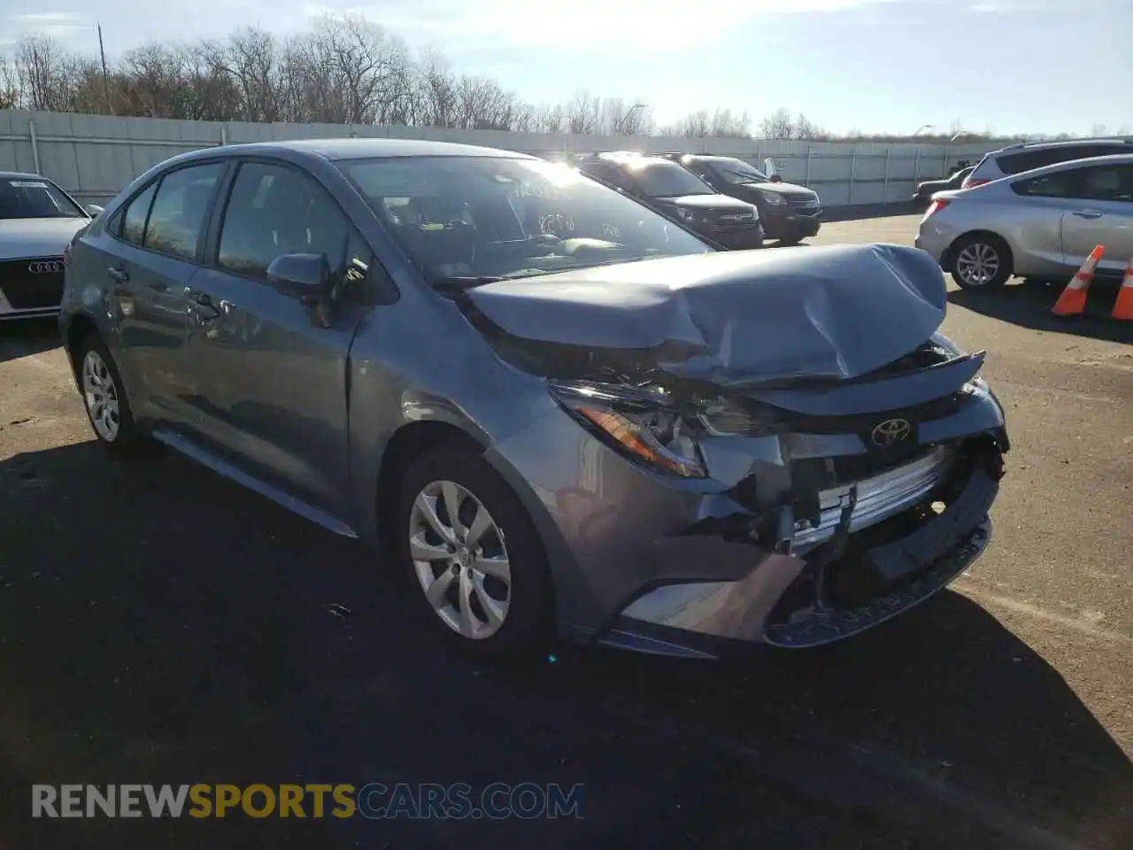 1 Photograph of a damaged car JTDEPMAE2MJ163803 TOYOTA COROLLA 2021
