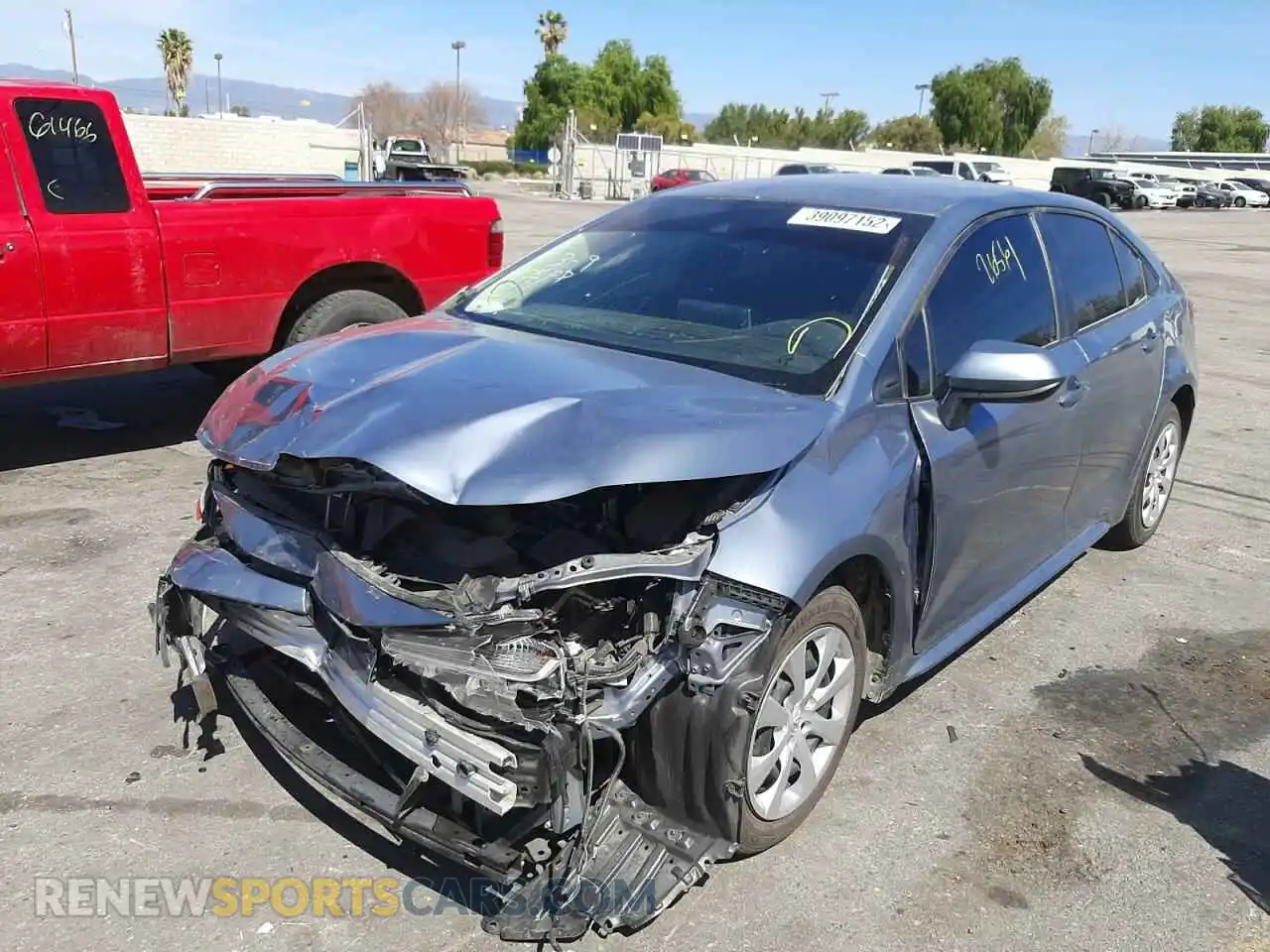 2 Photograph of a damaged car JTDEPMAE2MJ165566 TOYOTA COROLLA 2021