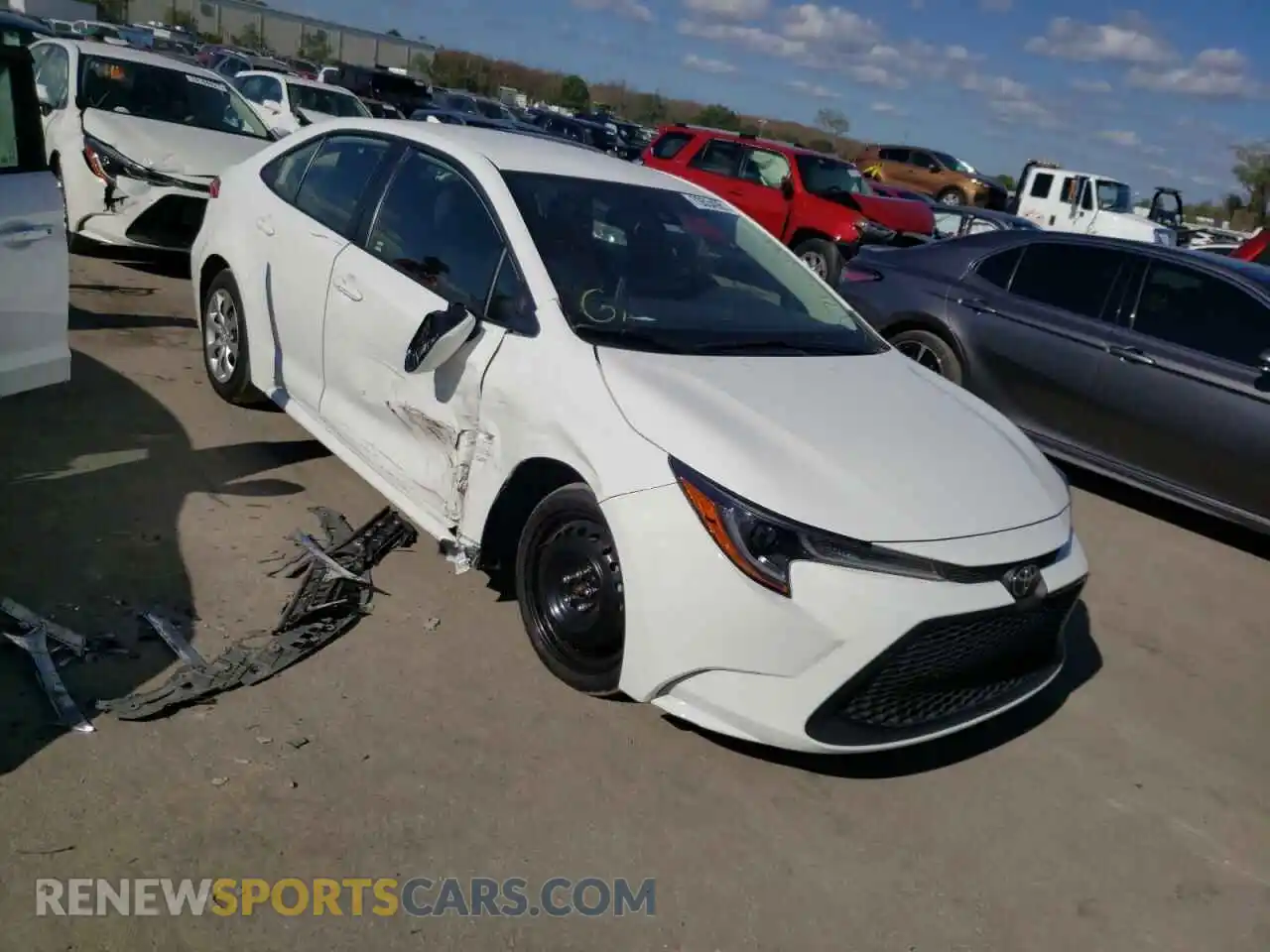 1 fotografías del automóvil dañado JTDEPMAE2MJ166023 TOYOTA COROLLA 2021