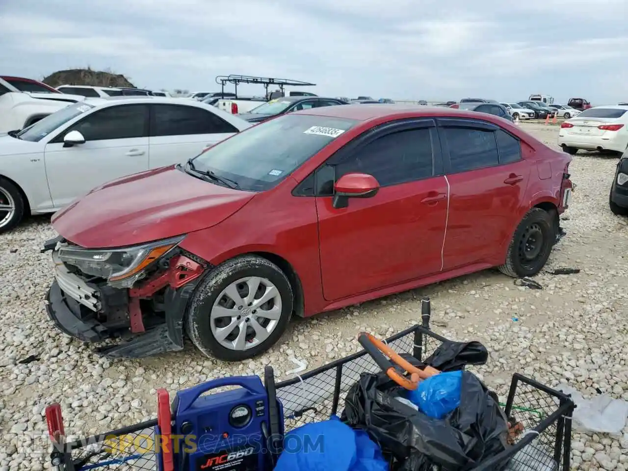 1 Photograph of a damaged car JTDEPMAE2MJ166250 TOYOTA COROLLA 2021