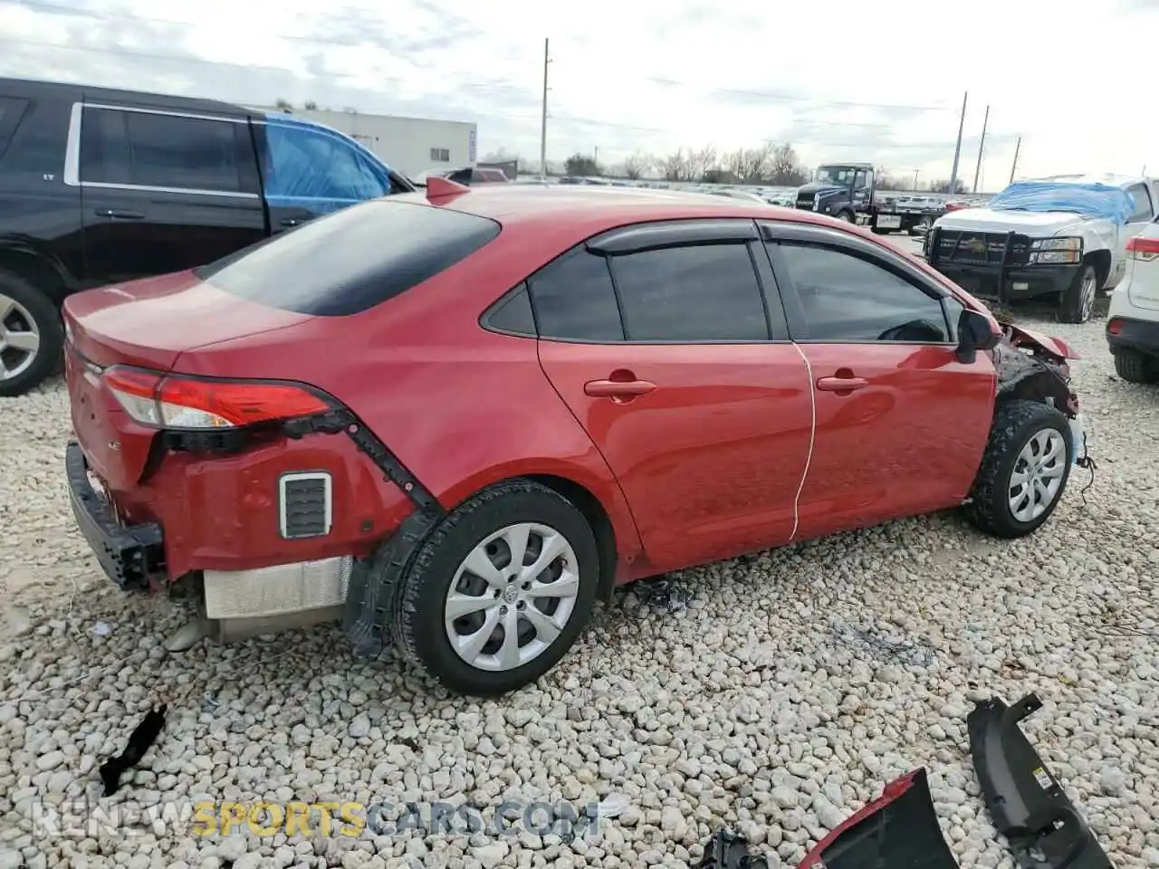 3 Photograph of a damaged car JTDEPMAE2MJ166250 TOYOTA COROLLA 2021