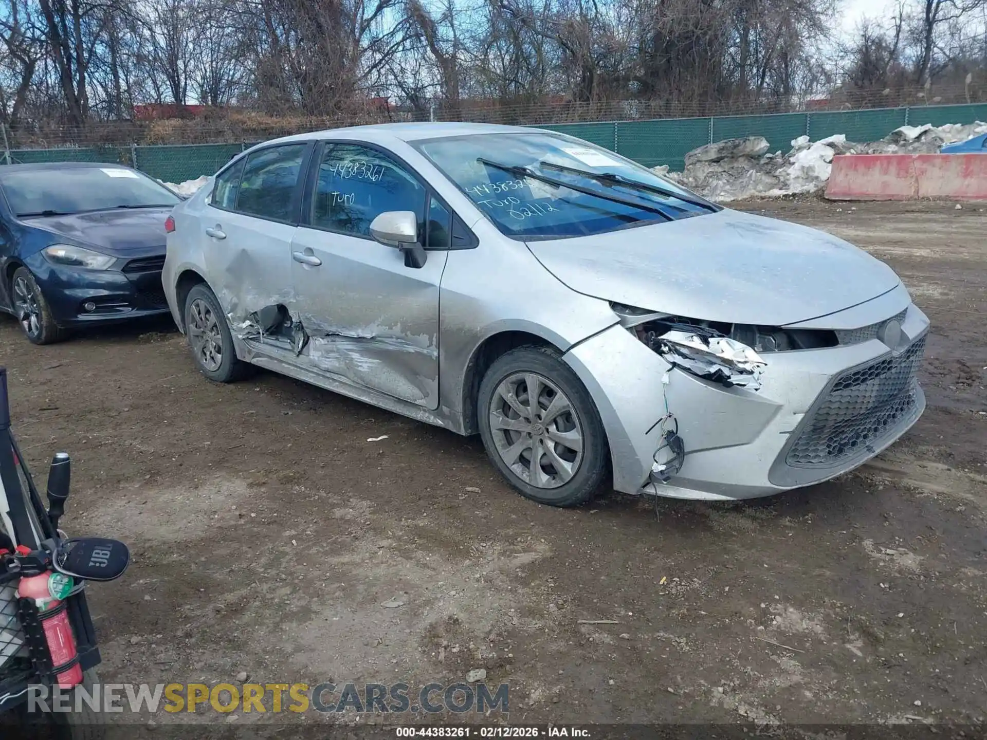 1 Photograph of a damaged car JTDEPMAE2MJ168158 TOYOTA COROLLA 2021