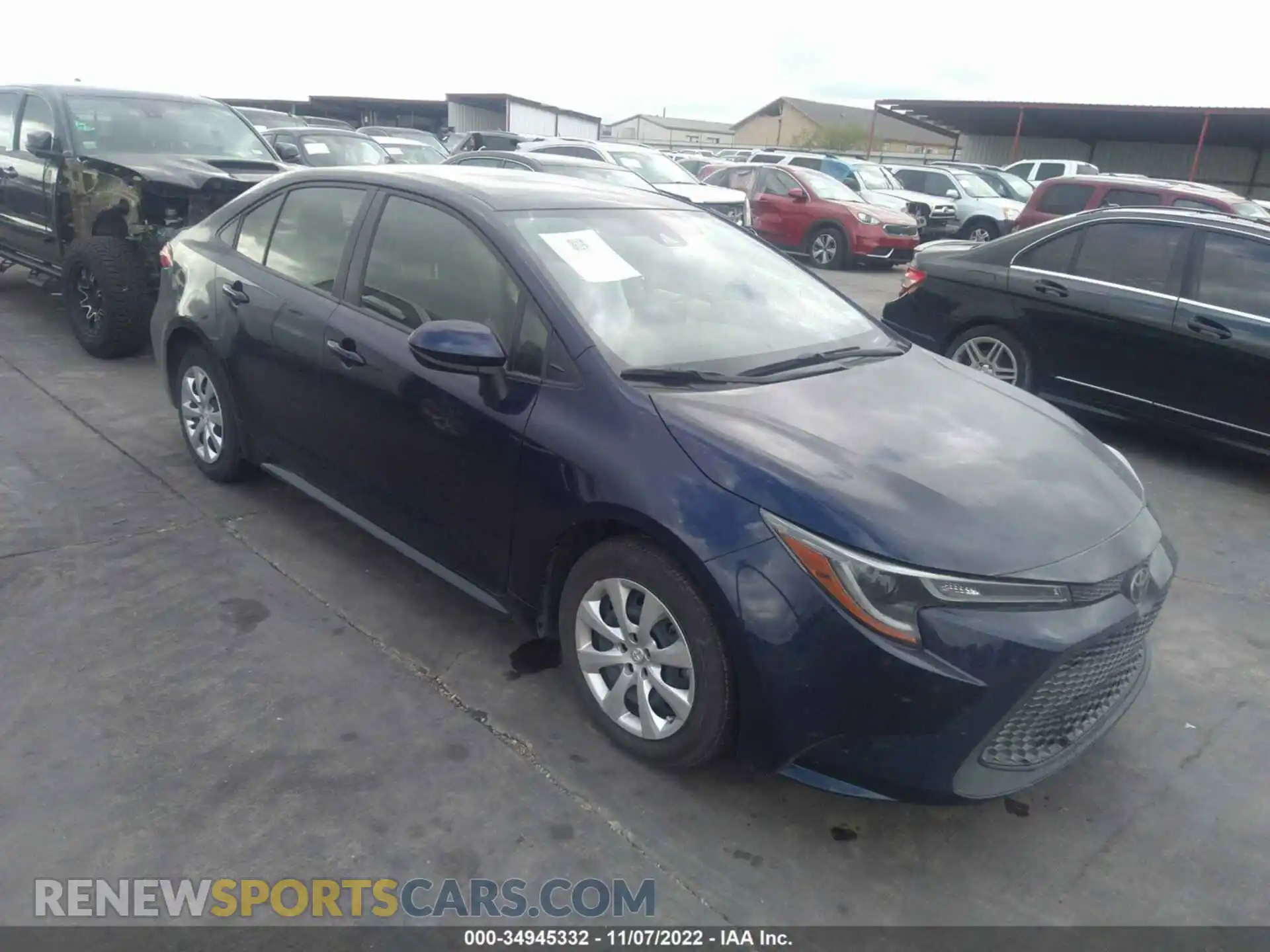1 Photograph of a damaged car JTDEPMAE2MJ180553 TOYOTA COROLLA 2021
