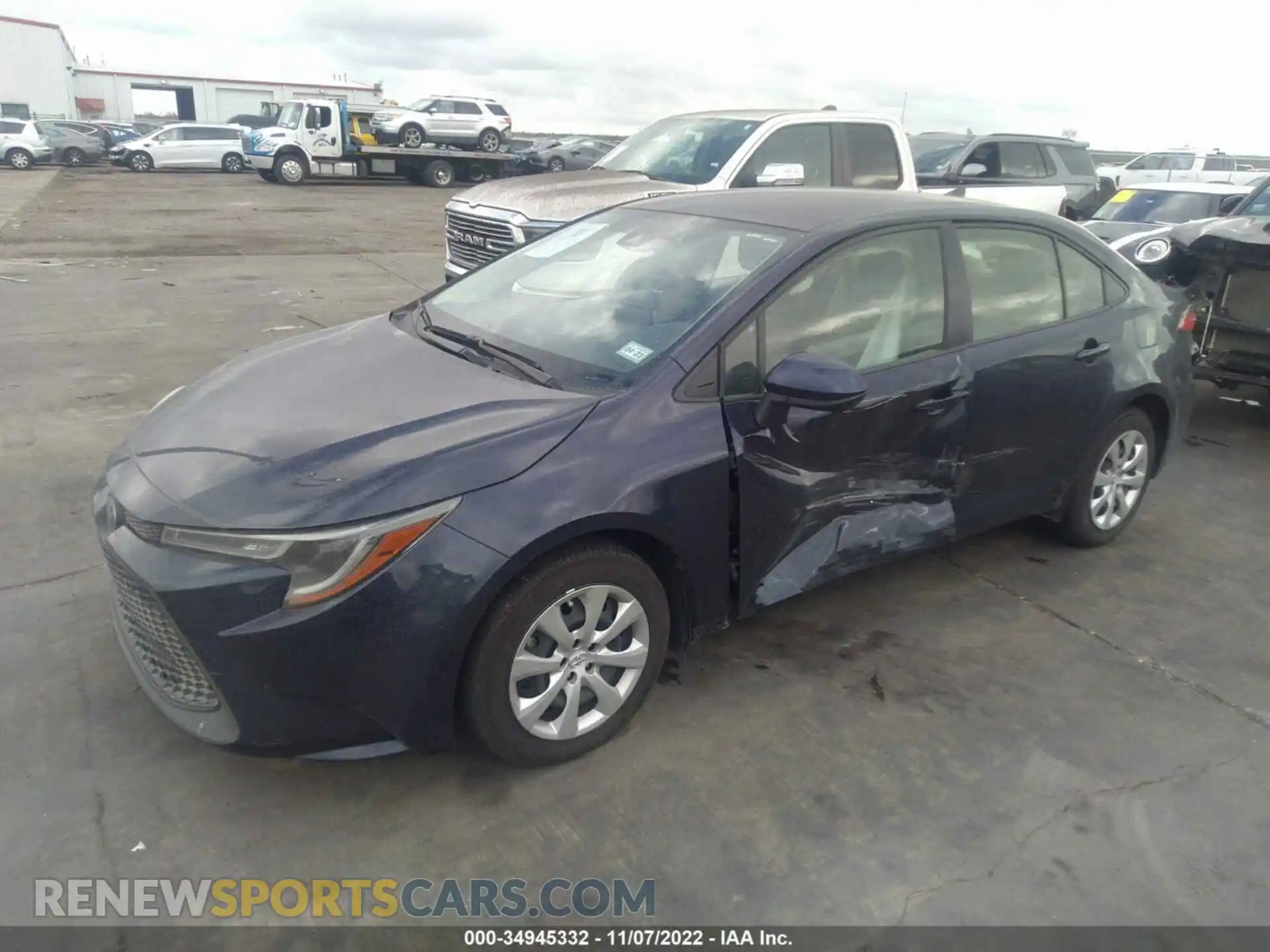 2 Photograph of a damaged car JTDEPMAE2MJ180553 TOYOTA COROLLA 2021