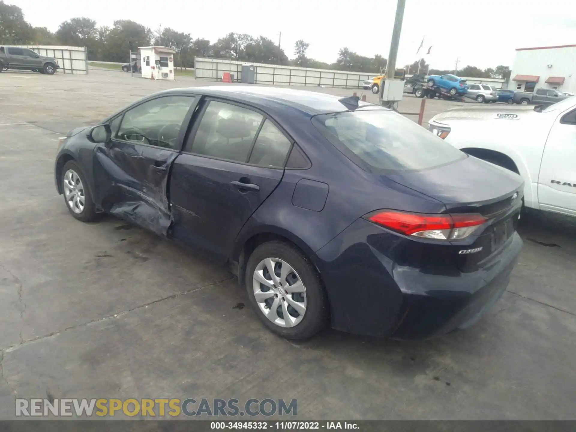 3 Photograph of a damaged car JTDEPMAE2MJ180553 TOYOTA COROLLA 2021