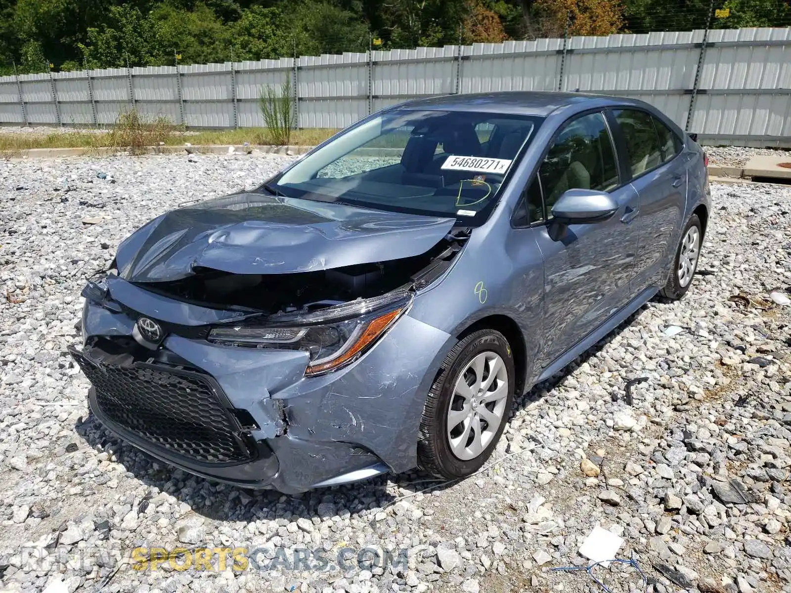 2 Photograph of a damaged car JTDEPMAE2MJ181525 TOYOTA COROLLA 2021