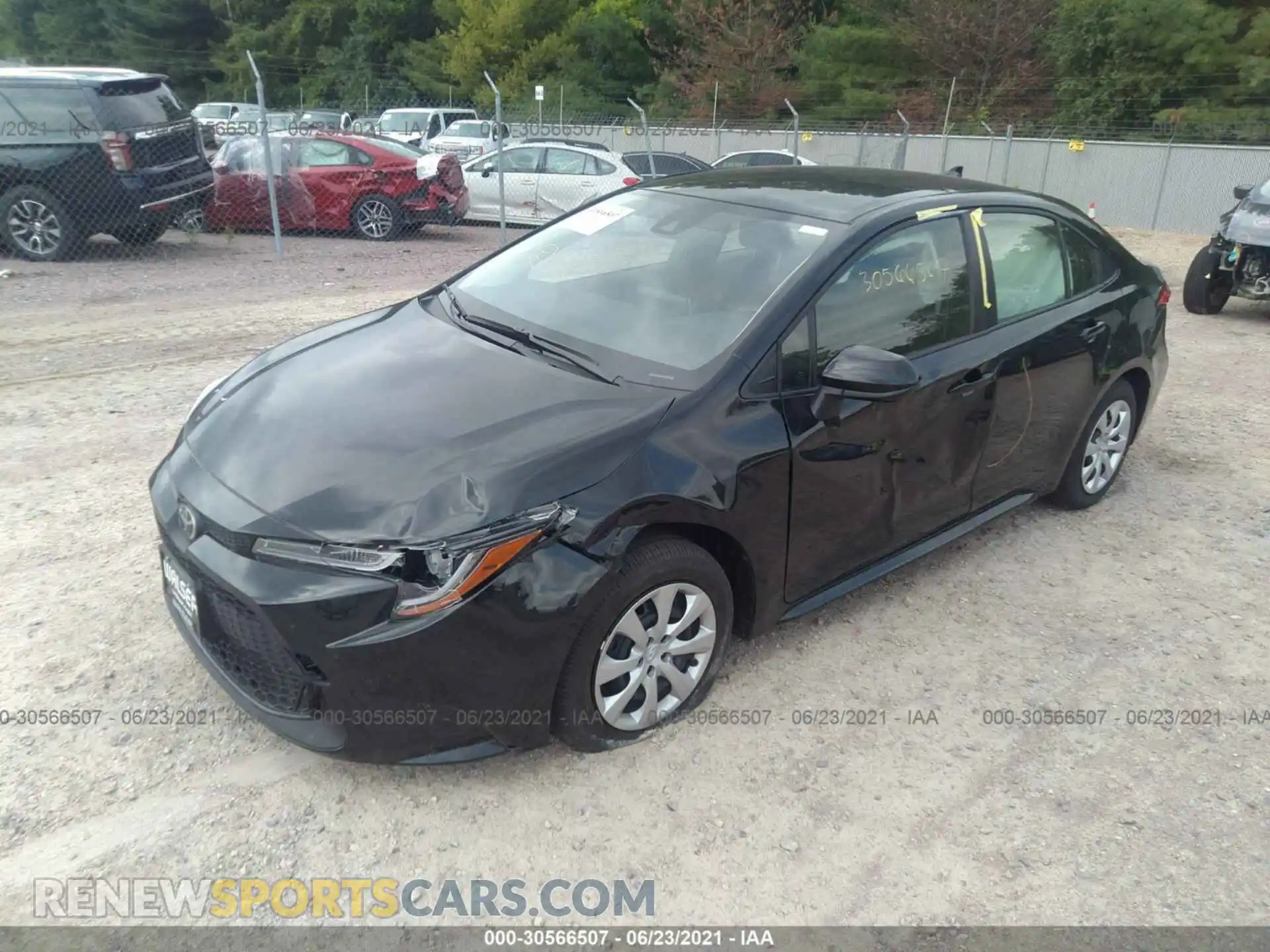2 Photograph of a damaged car JTDEPMAE2MJ182027 TOYOTA COROLLA 2021