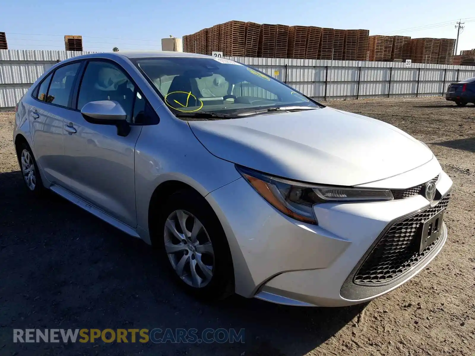 1 Photograph of a damaged car JTDEPMAE2MJ182559 TOYOTA COROLLA 2021