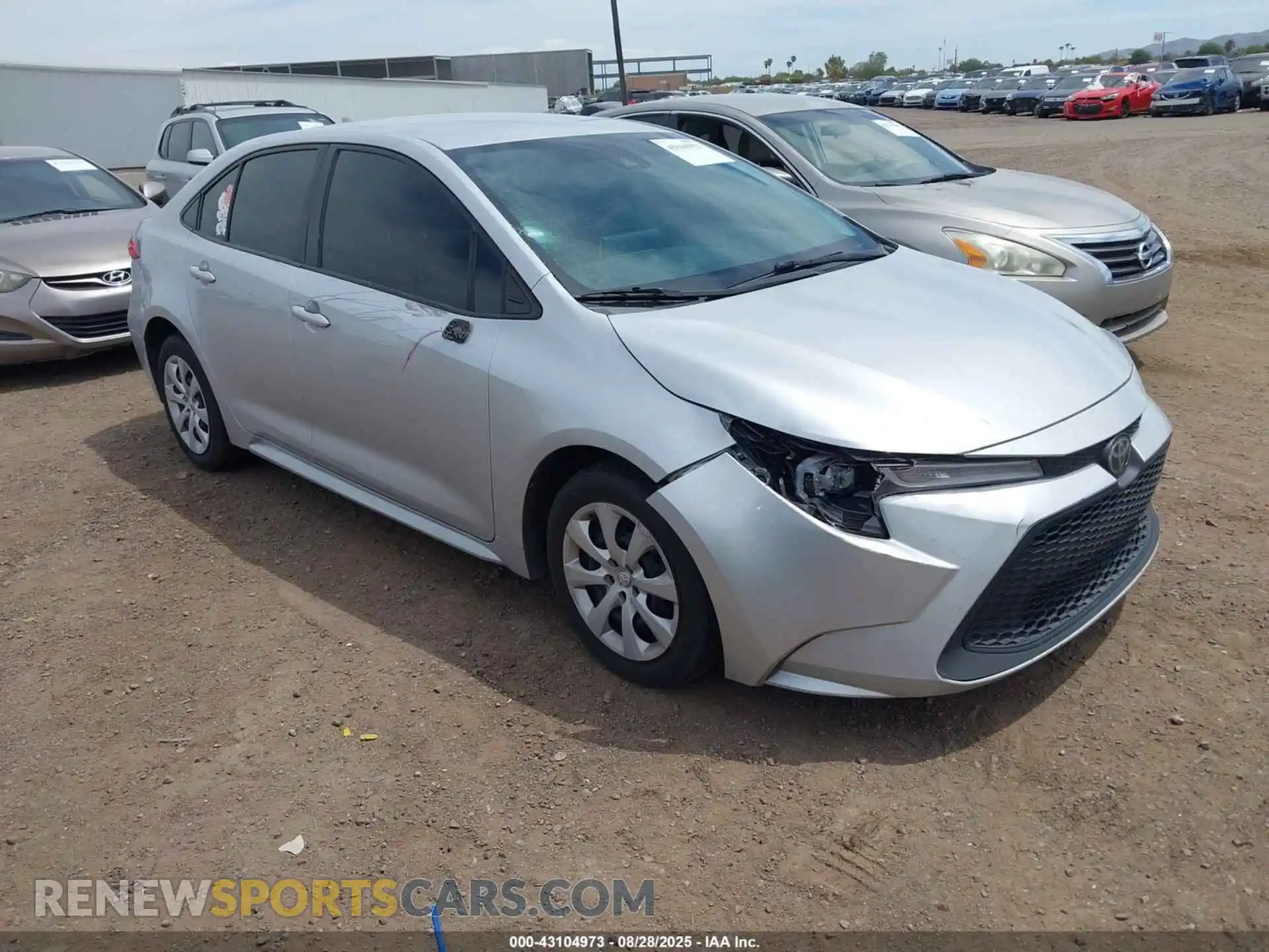 1 Photograph of a damaged car JTDEPMAE2MJ183050 TOYOTA COROLLA 2021