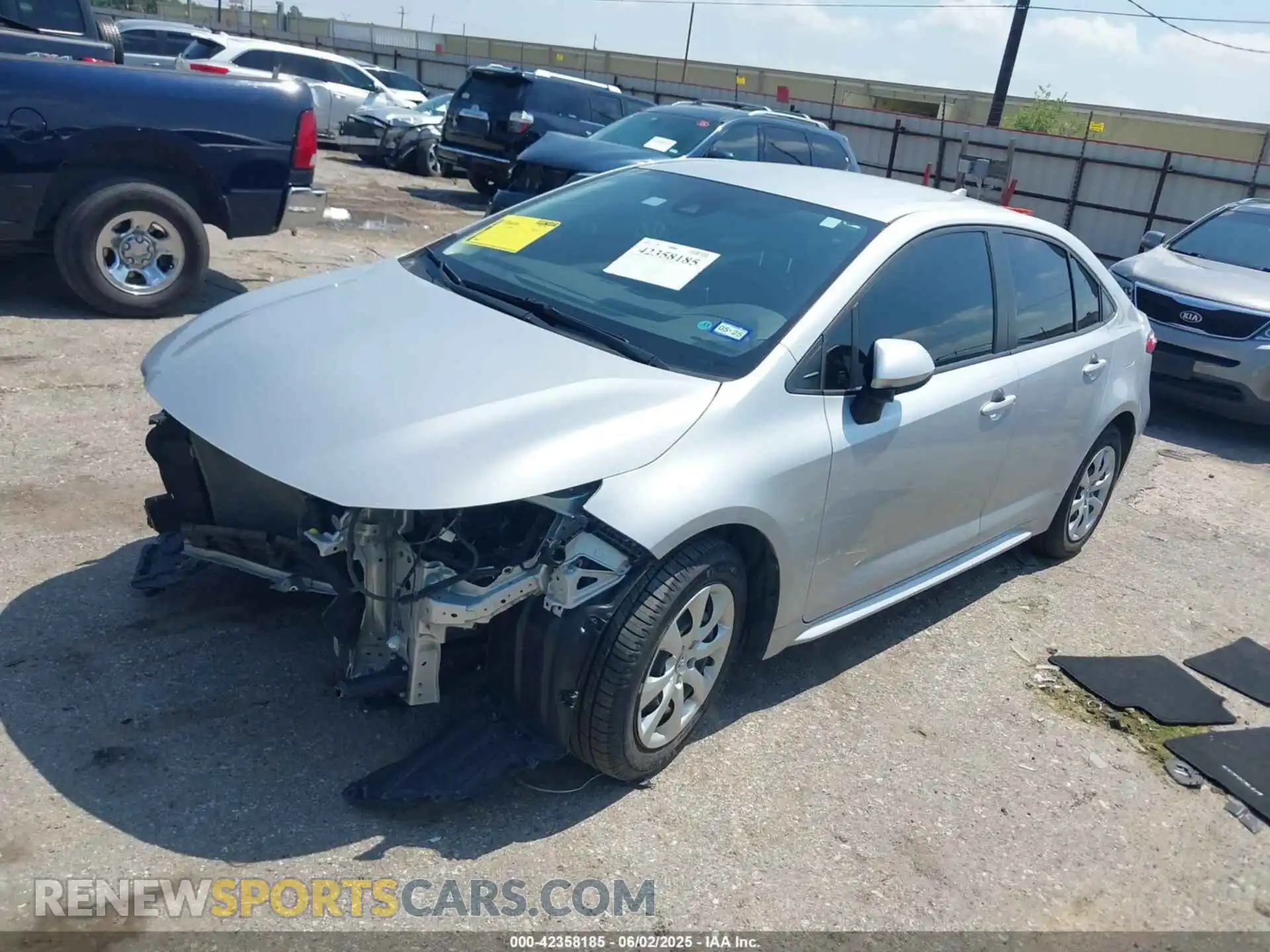 2 Photograph of a damaged car JTDEPMAE2MJ186868 TOYOTA COROLLA 2021