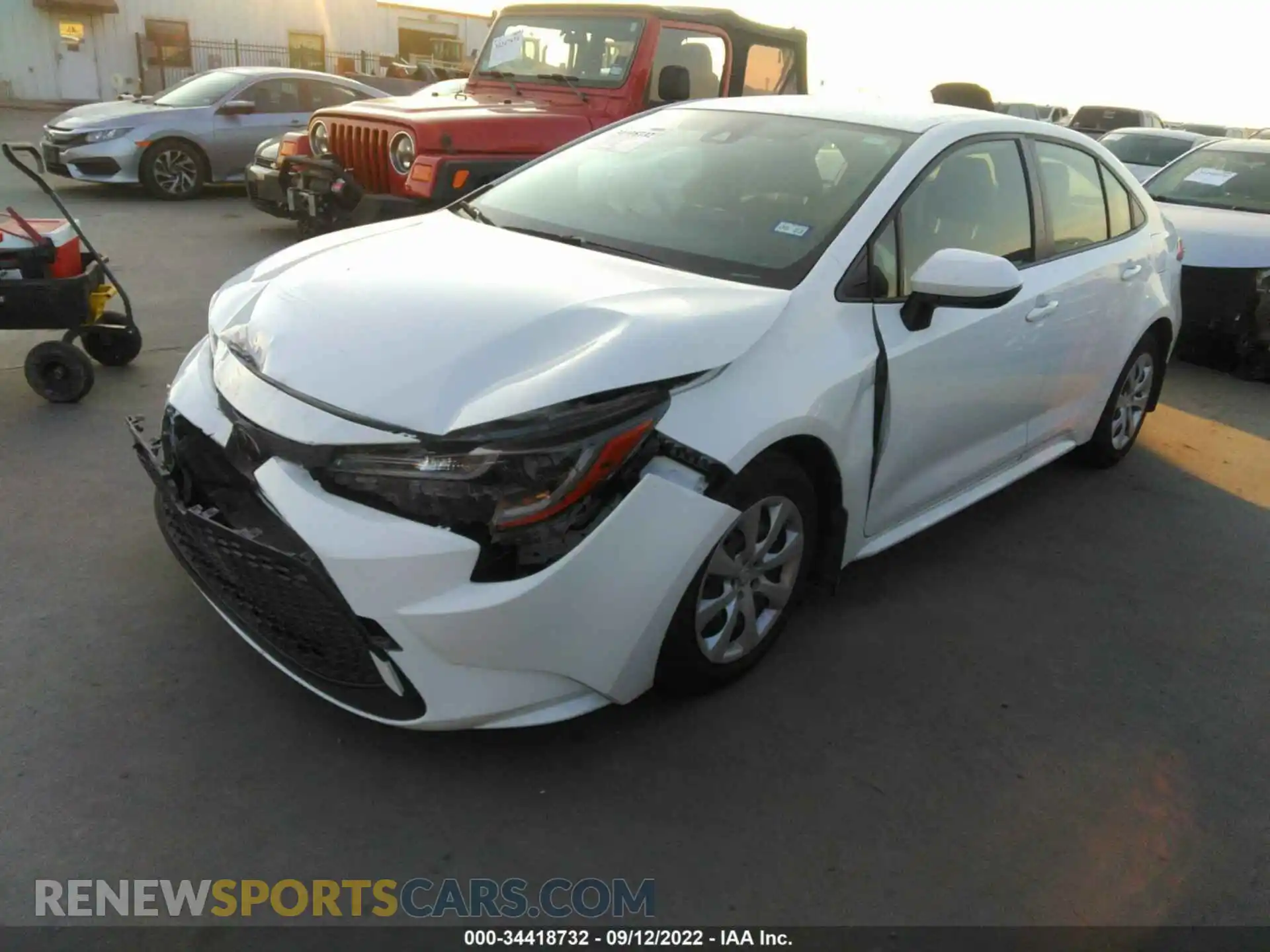 2 Photograph of a damaged car JTDEPMAE2MJ187406 TOYOTA COROLLA 2021