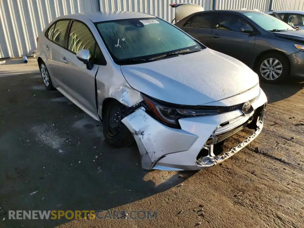 1 Photograph of a damaged car JTDEPMAE3MJ119051 TOYOTA COROLLA 2021