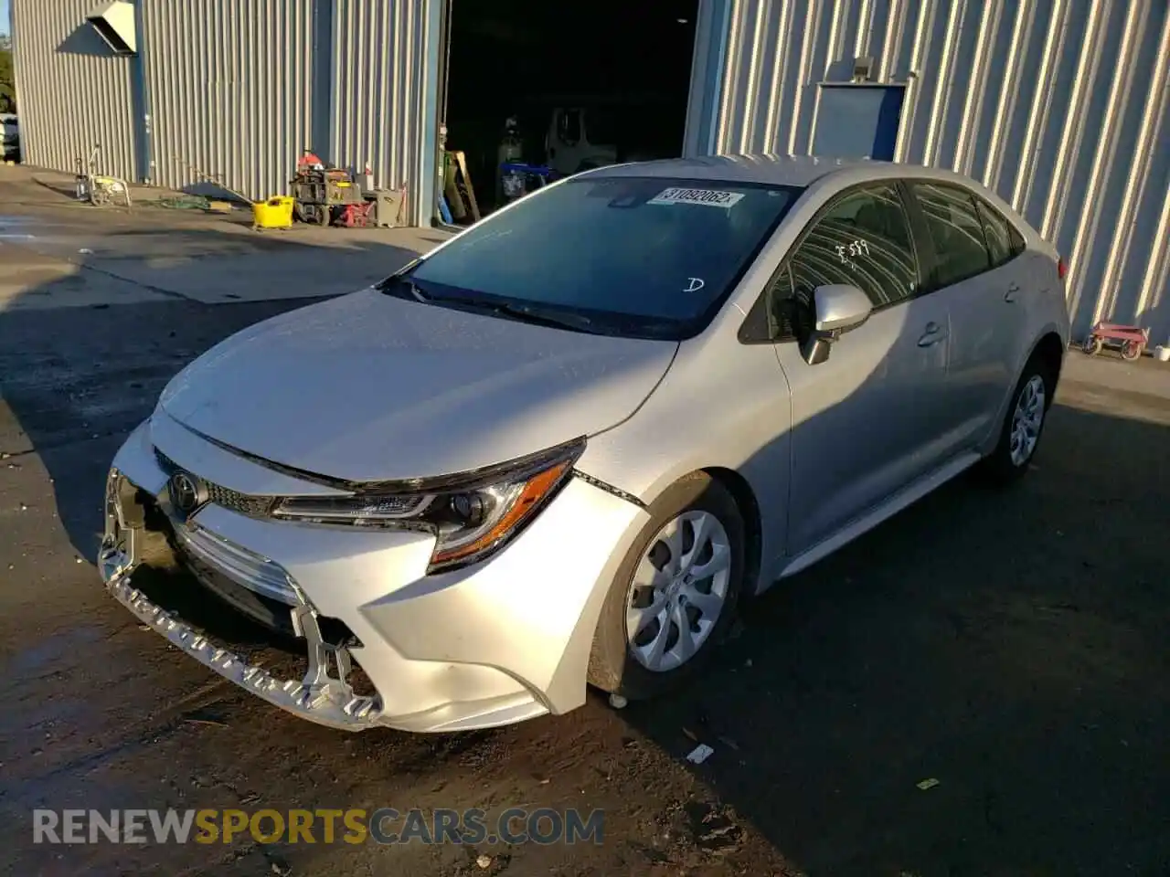 2 Photograph of a damaged car JTDEPMAE3MJ119051 TOYOTA COROLLA 2021