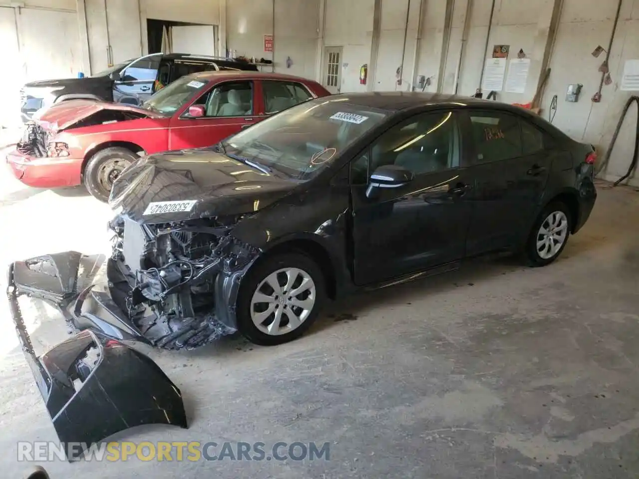2 Photograph of a damaged car JTDEPMAE3MJ119423 TOYOTA COROLLA 2021