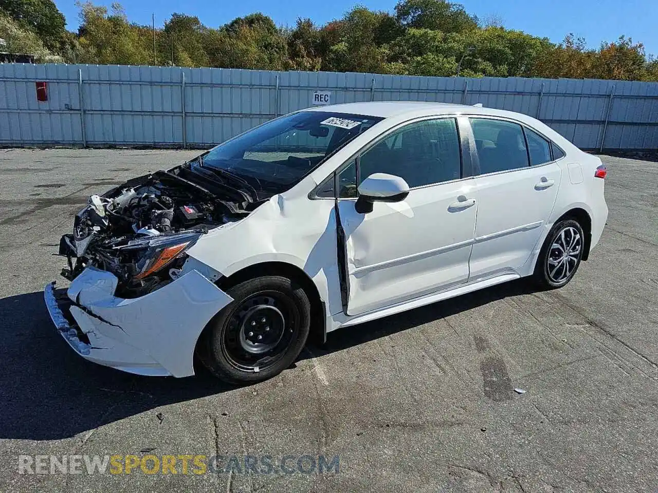 1 Photograph of a damaged car JTDEPMAE3MJ120071 TOYOTA COROLLA 2021