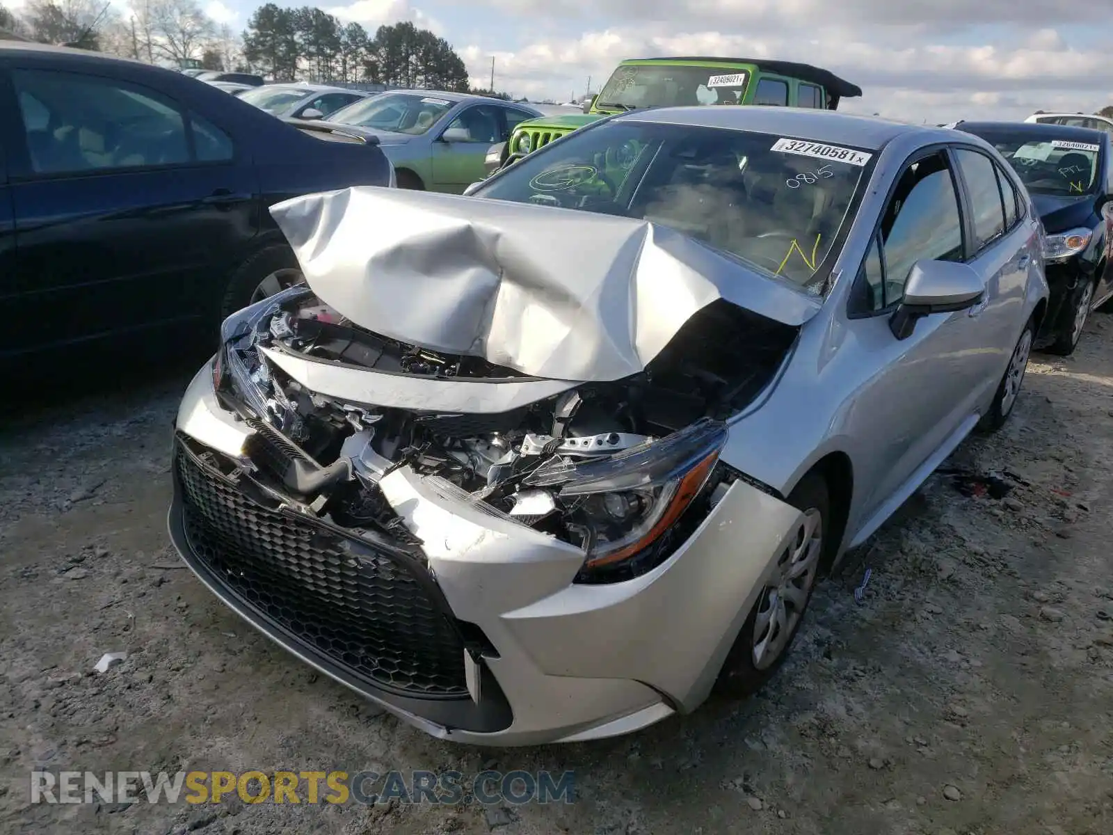 2 Photograph of a damaged car JTDEPMAE3MJ120815 TOYOTA COROLLA 2021