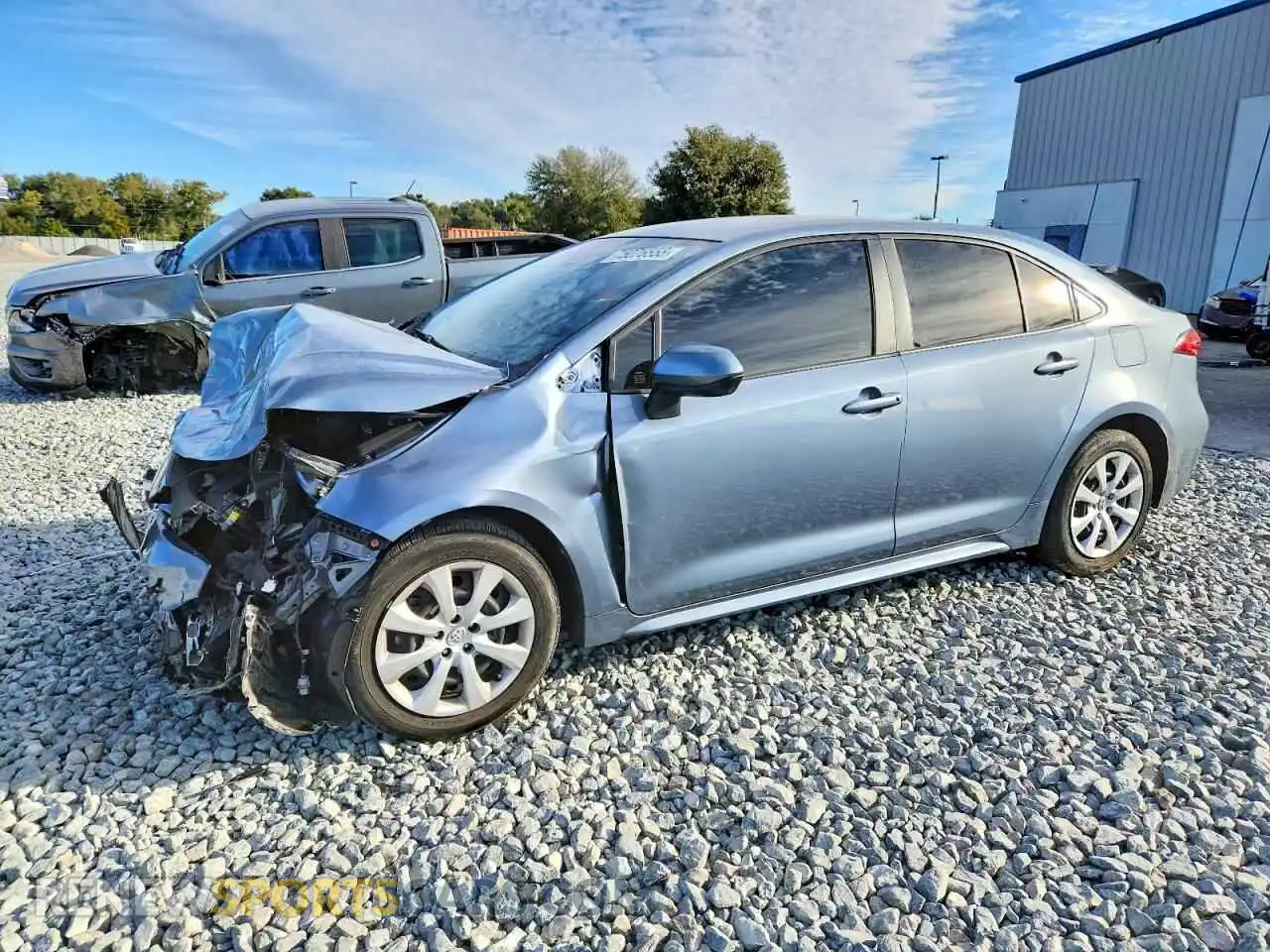 1 Photograph of a damaged car JTDEPMAE3MJ123035 TOYOTA COROLLA 2021