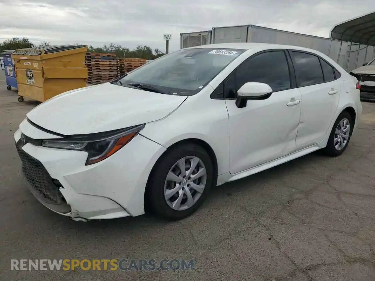 1 Photograph of a damaged car JTDEPMAE3MJ131832 TOYOTA COROLLA 2021