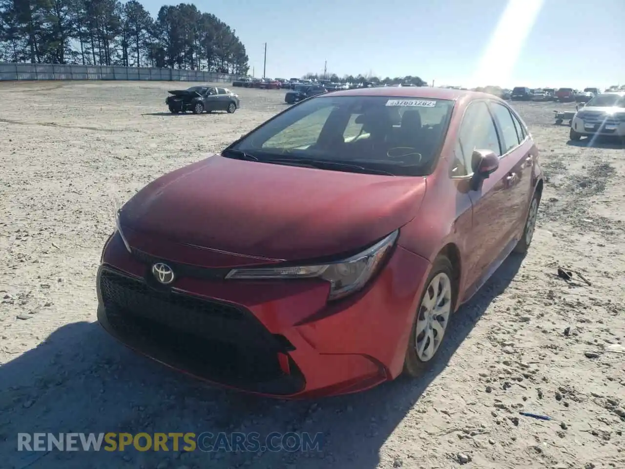 2 Photograph of a damaged car JTDEPMAE3MJ136156 TOYOTA COROLLA 2021