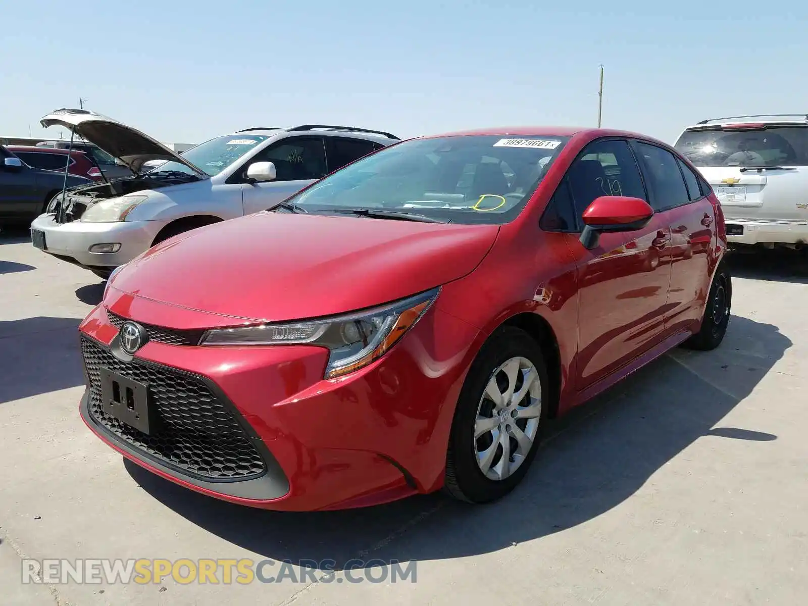 2 Photograph of a damaged car JTDEPMAE3MJ145214 TOYOTA COROLLA 2021