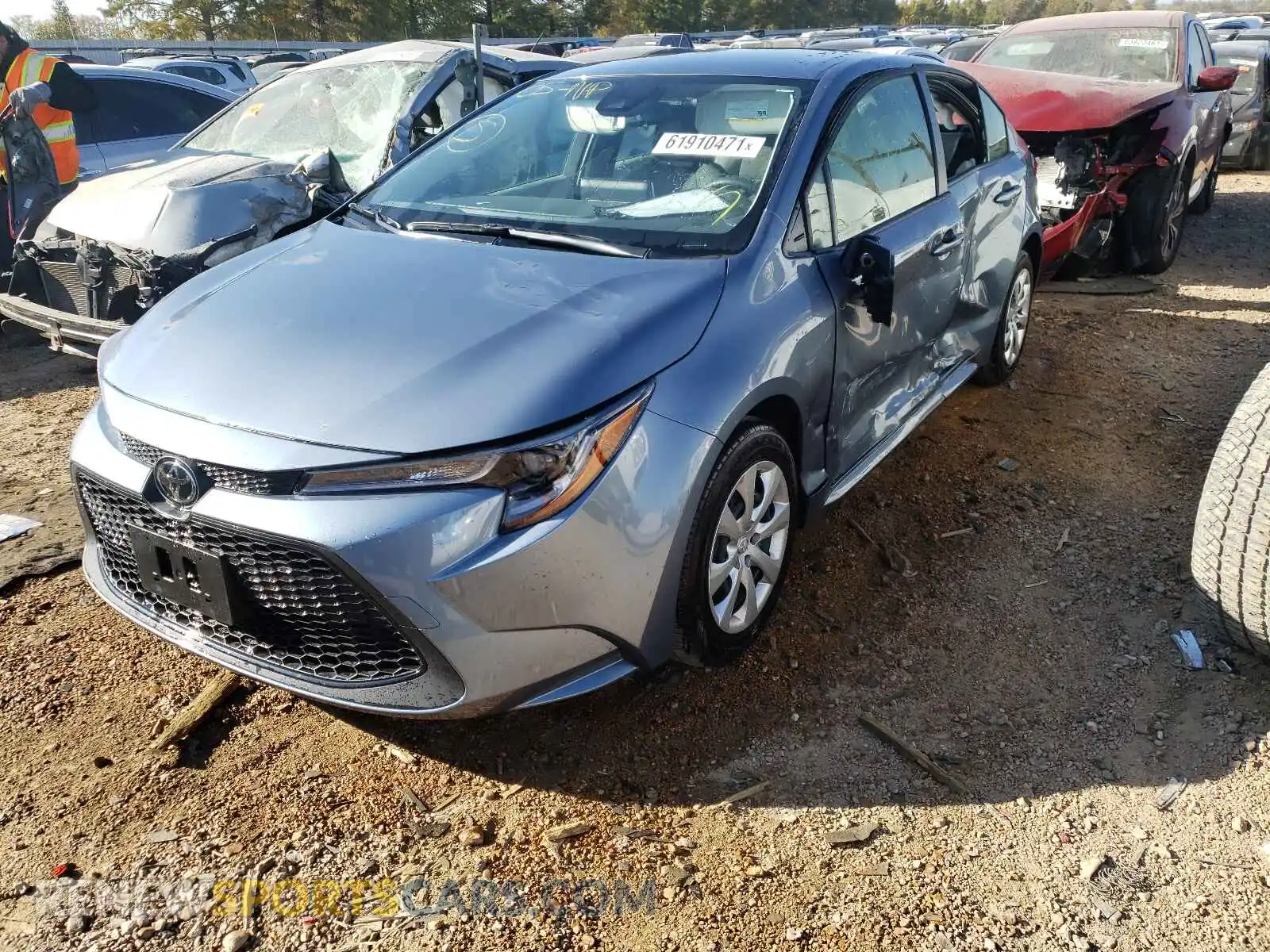 2 Photograph of a damaged car JTDEPMAE3MJ152163 TOYOTA COROLLA 2021