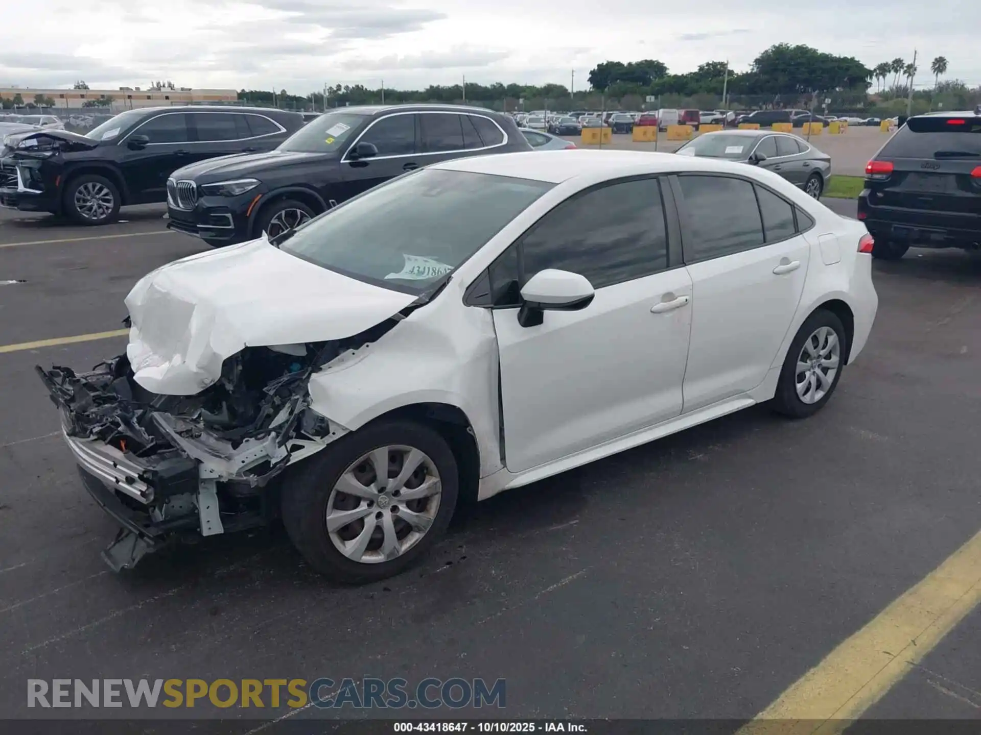 2 Photograph of a damaged car JTDEPMAE3MJ153412 TOYOTA COROLLA 2021