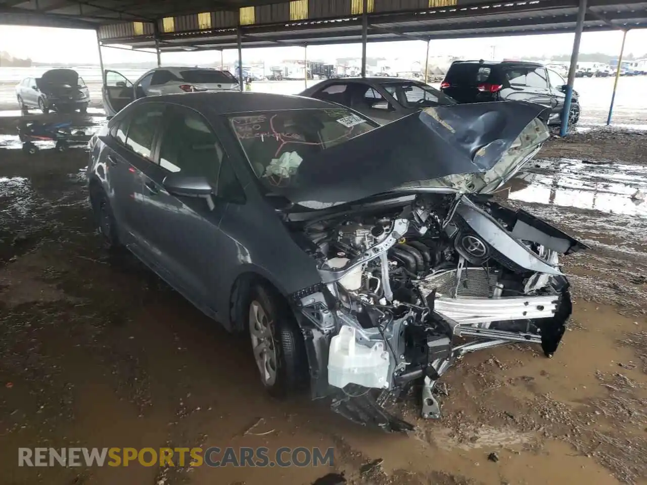 1 Photograph of a damaged car JTDEPMAE3MJ154902 TOYOTA COROLLA 2021